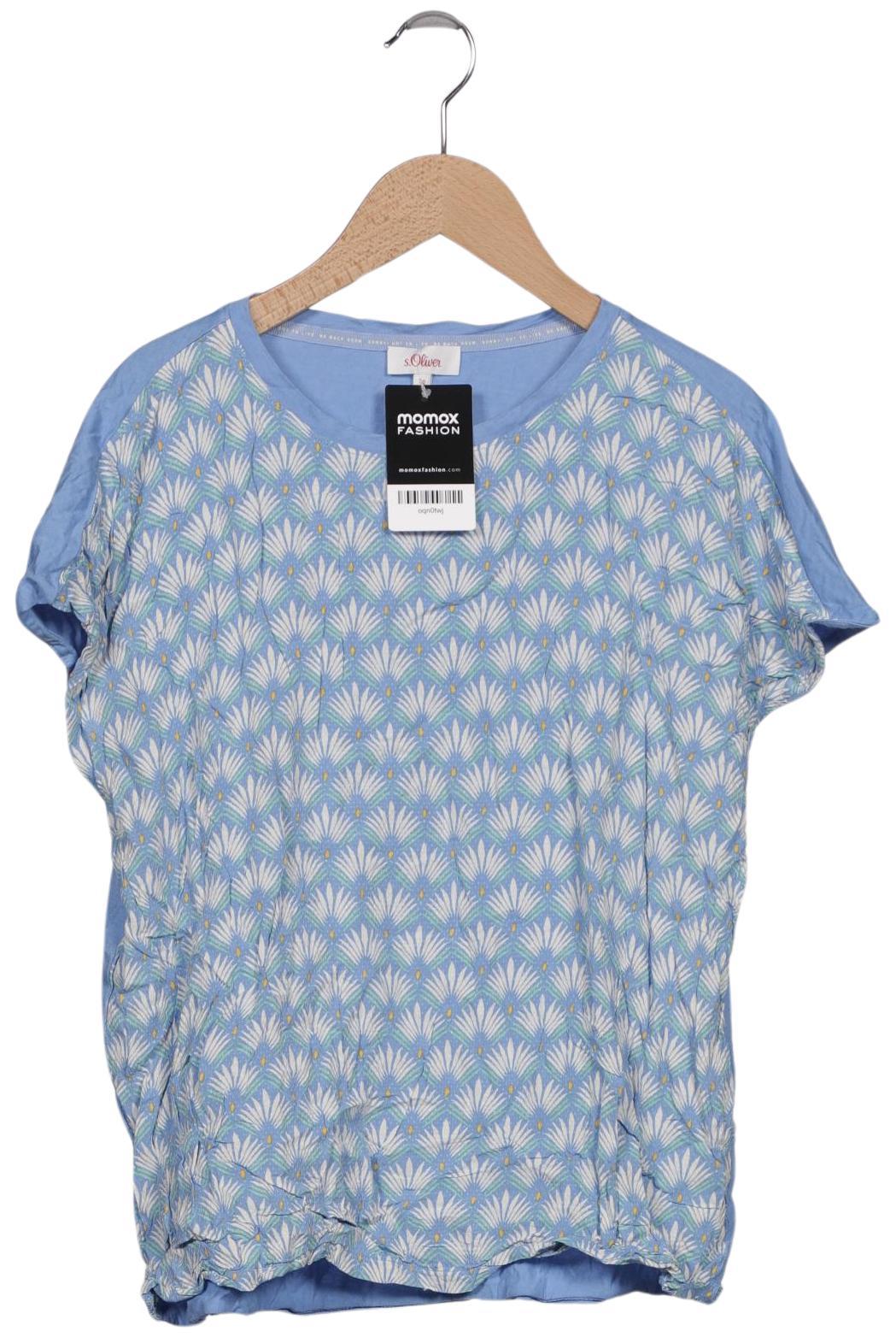 

s.Oliver Damen T-Shirt, blau, Gr. 40