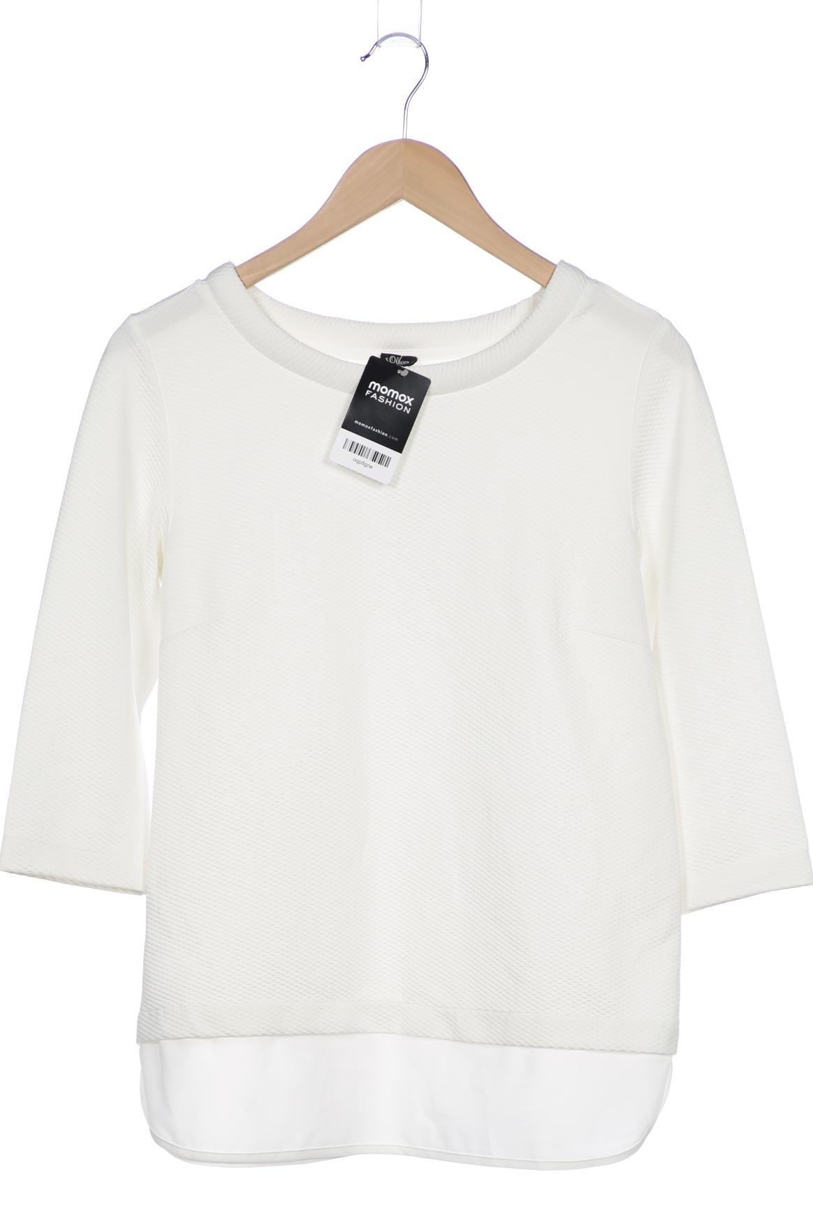 

s.Oliver Damen Langarmshirt, weiß, Gr. 40