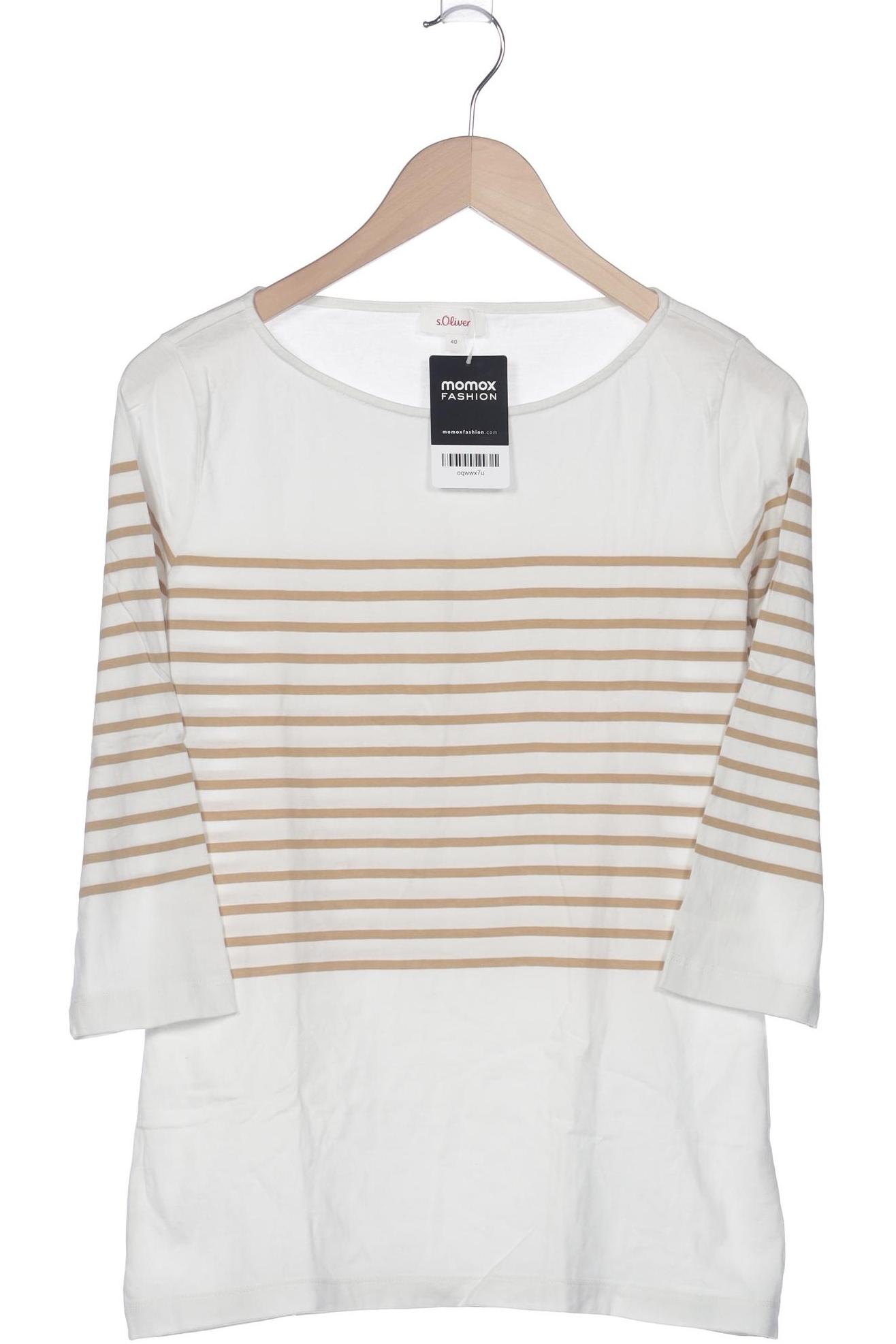 

s.Oliver Damen Langarmshirt, weiß, Gr. 40