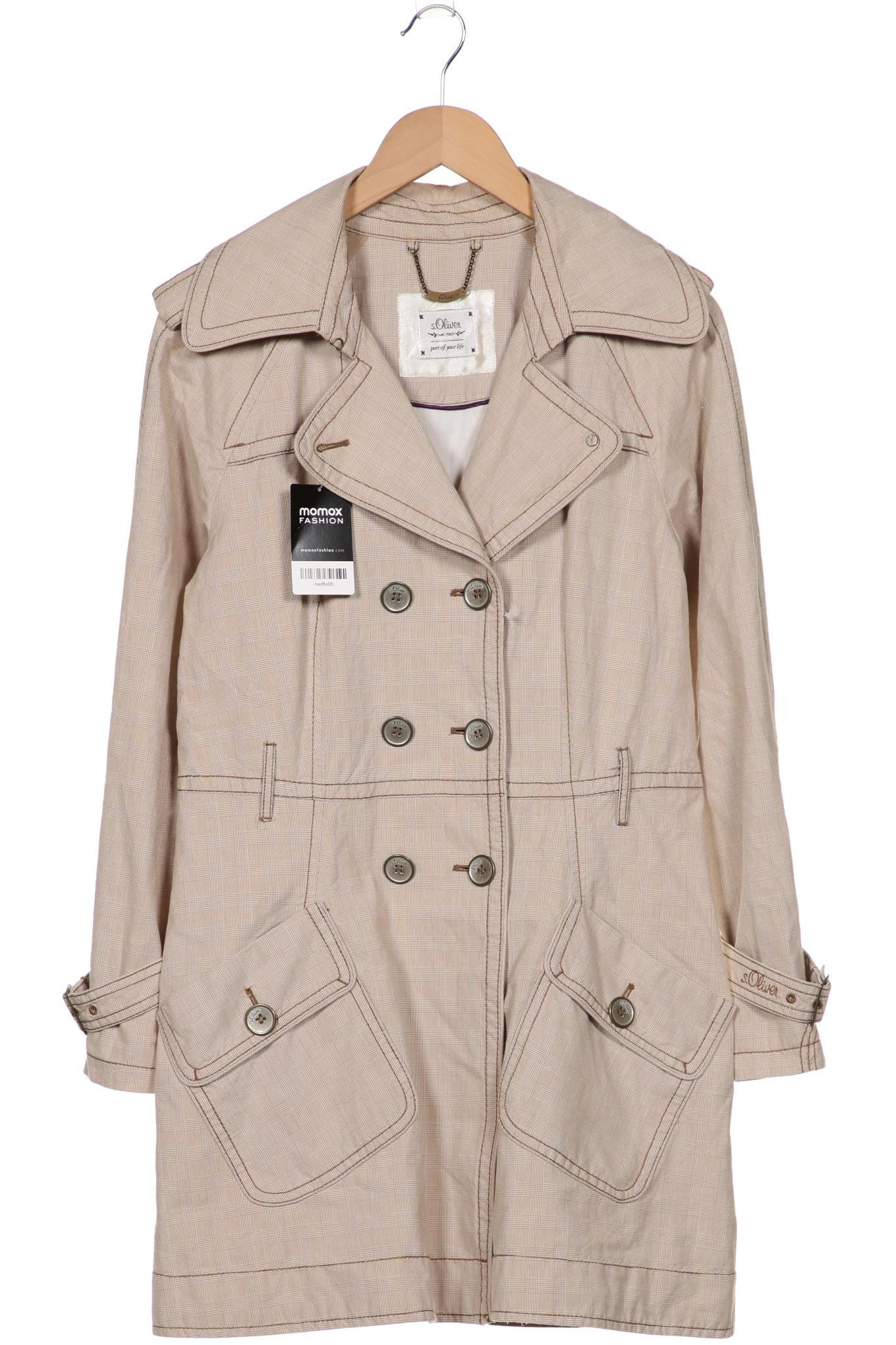 

s.Oliver Damen Mantel, beige, Gr. 36