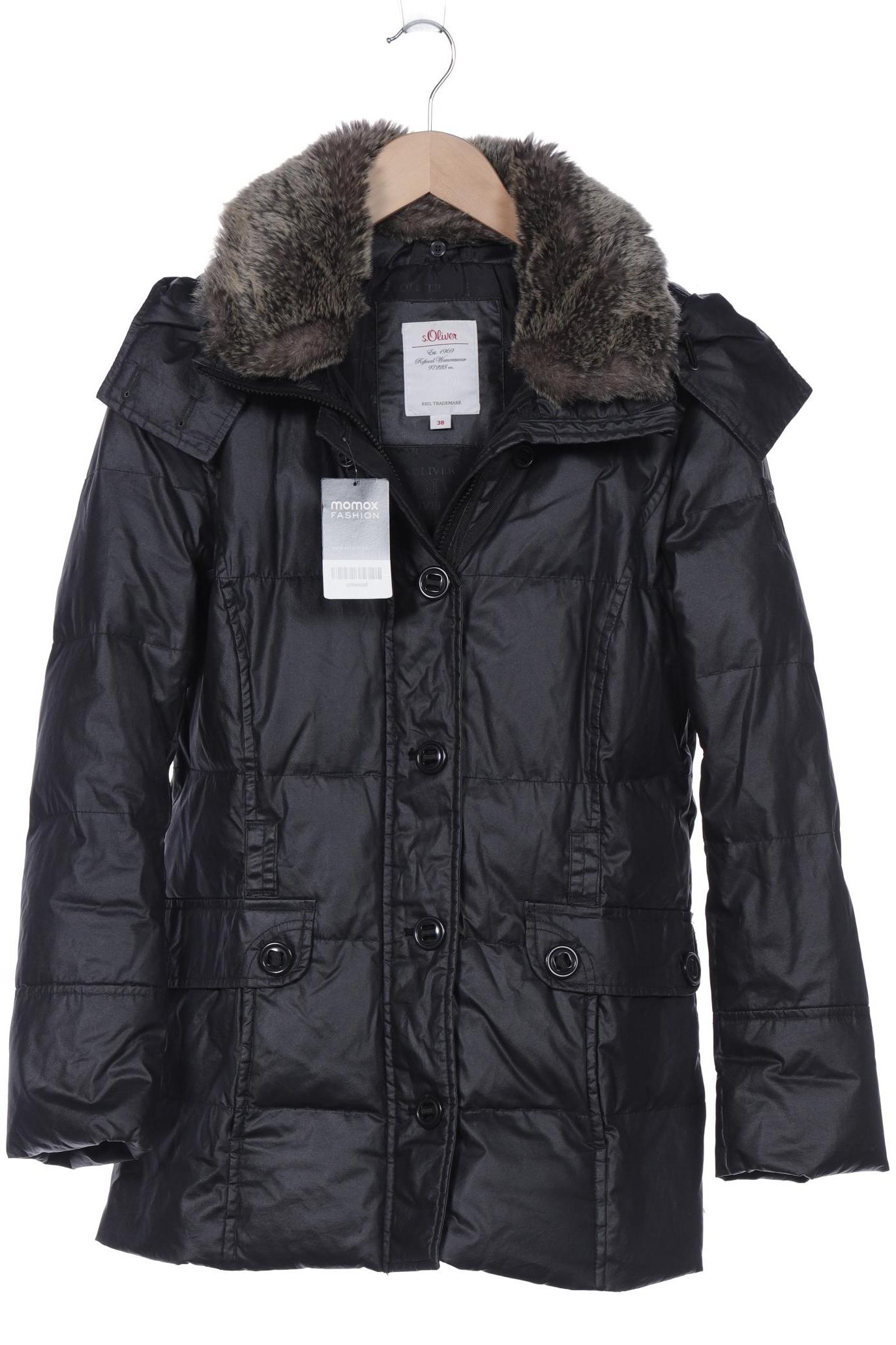 

s.Oliver Damen Jacke, schwarz, Gr. 38