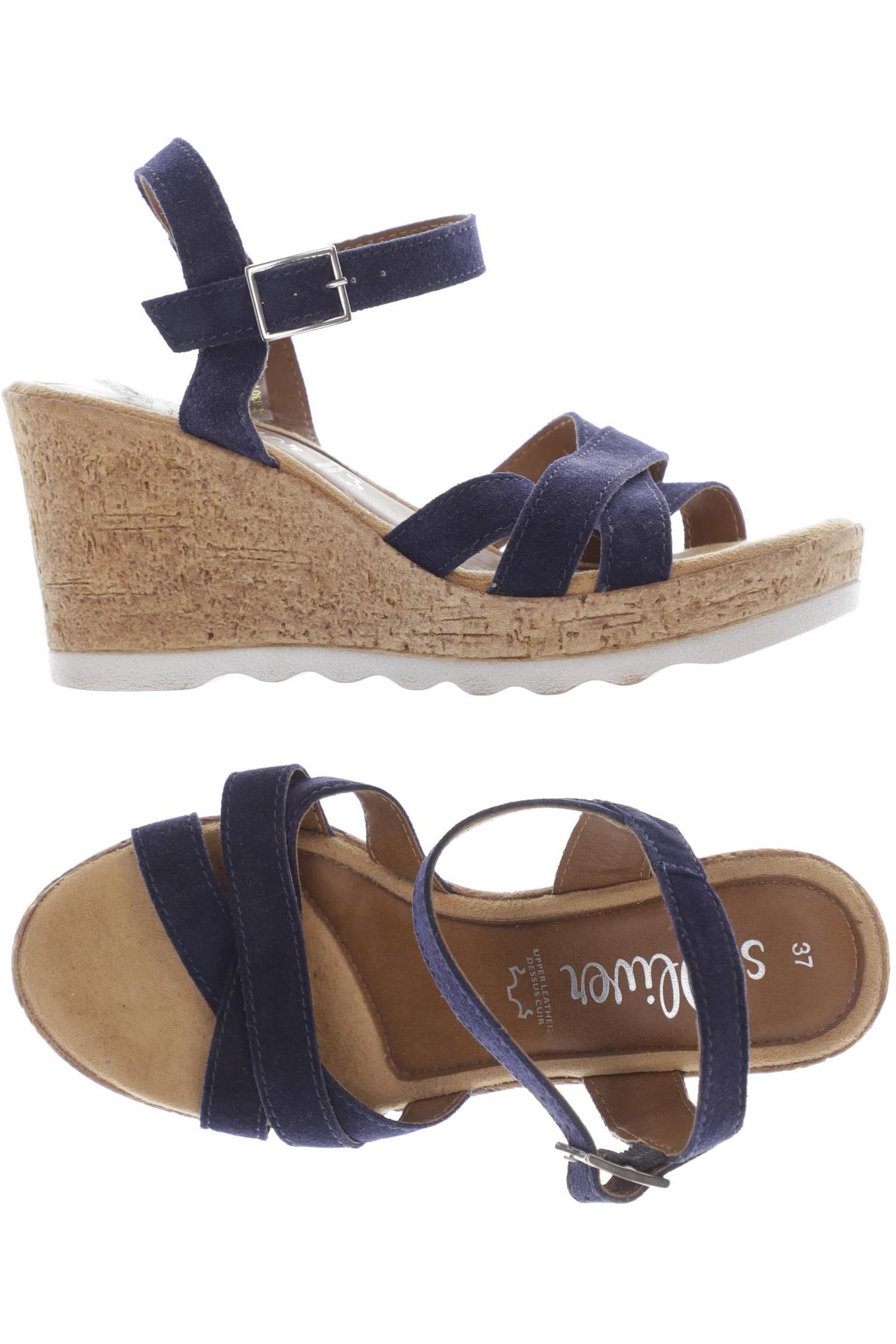 

s.Oliver Damen Sandale, marineblau, Gr. 37