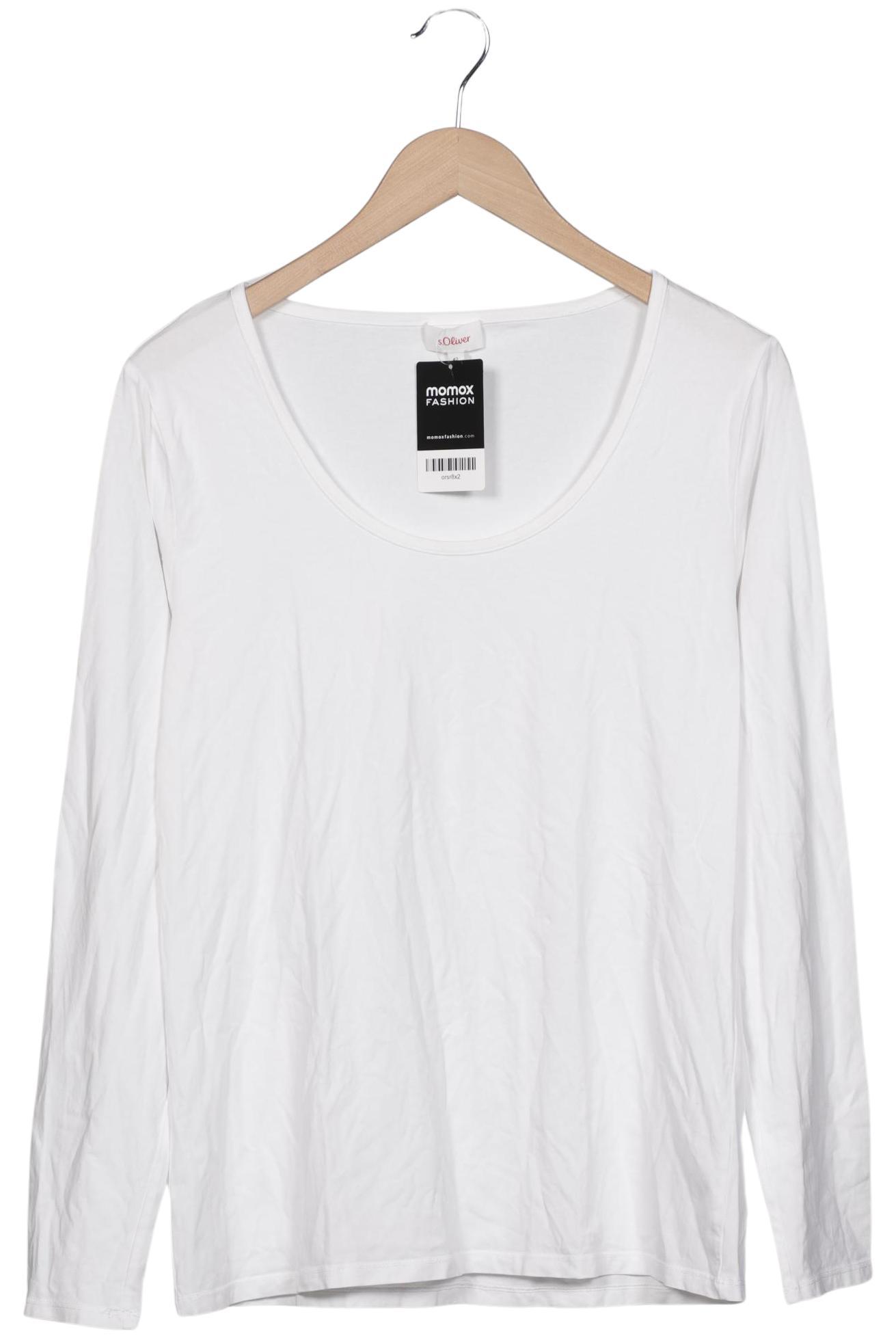 

s.Oliver Damen Langarmshirt, weiß, Gr. 42