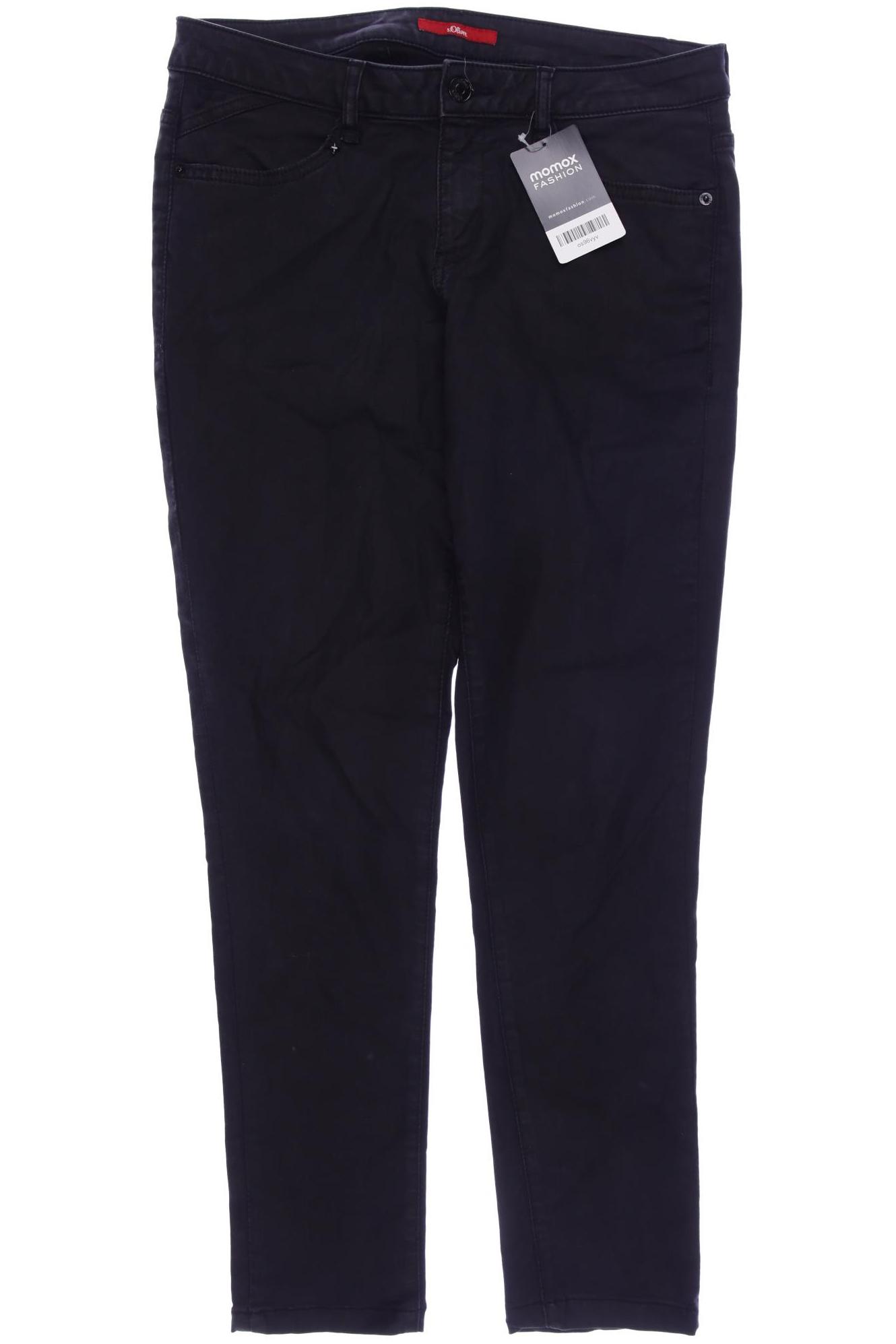 

s.Oliver Damen Jeans, schwarz