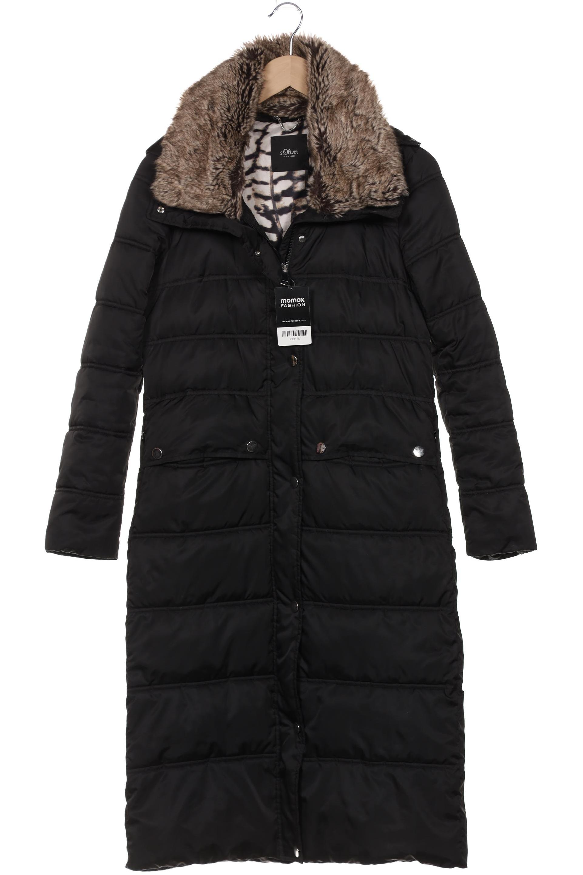 

s.Oliver Damen Mantel, schwarz, Gr. 34