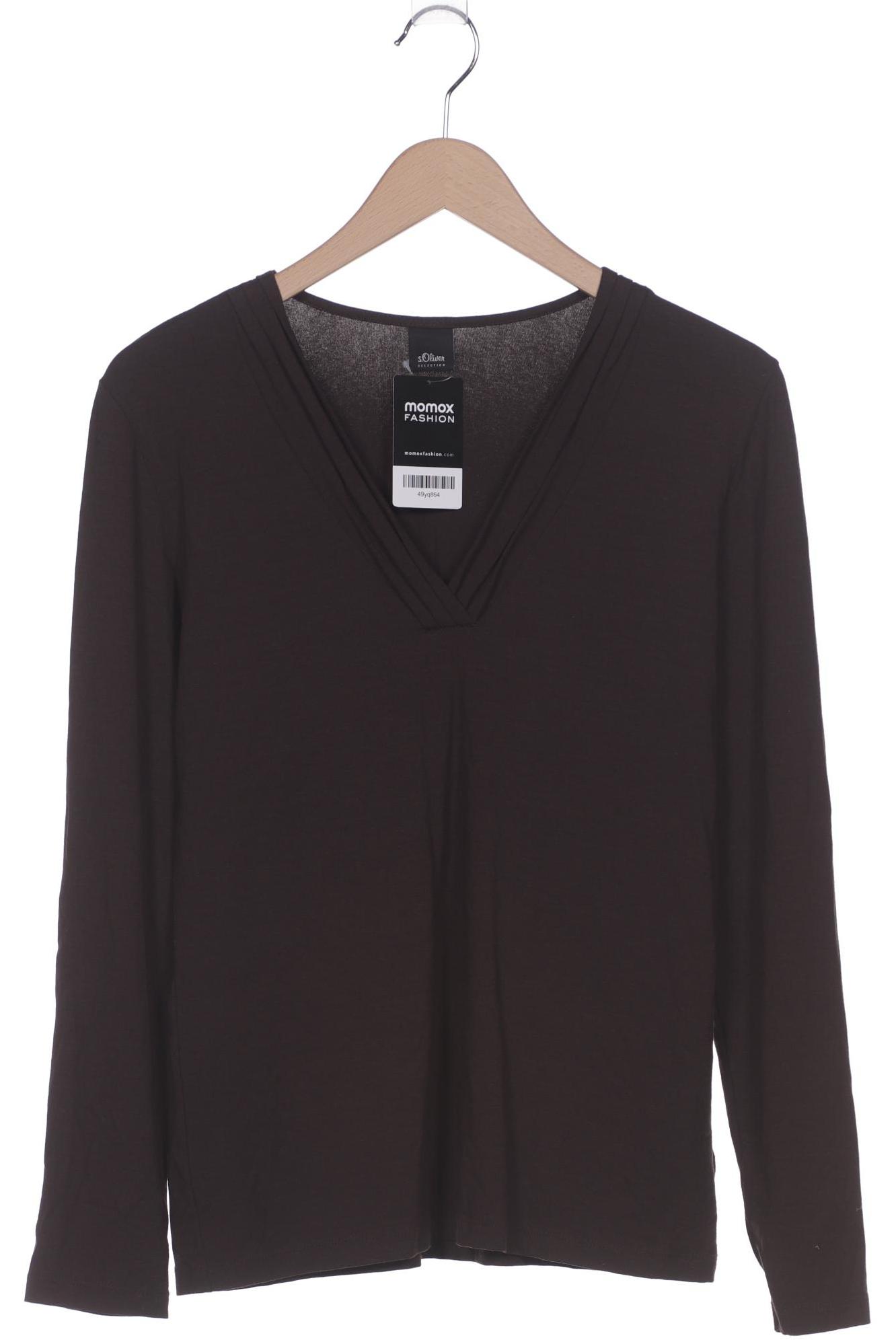 

s.Oliver Damen Langarmshirt, braun, Gr. 42