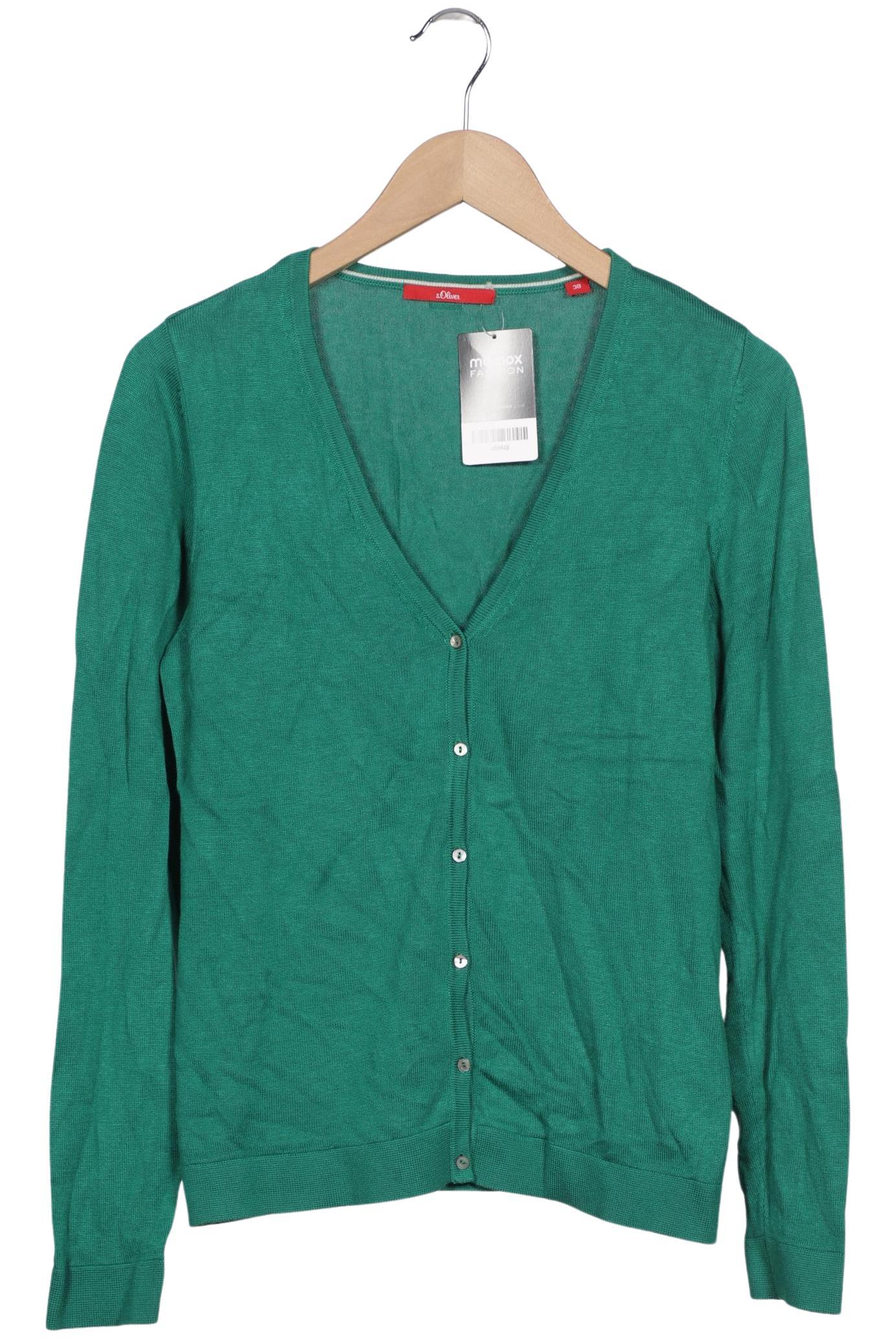 

s.Oliver Damen Strickjacke, grün, Gr. 38