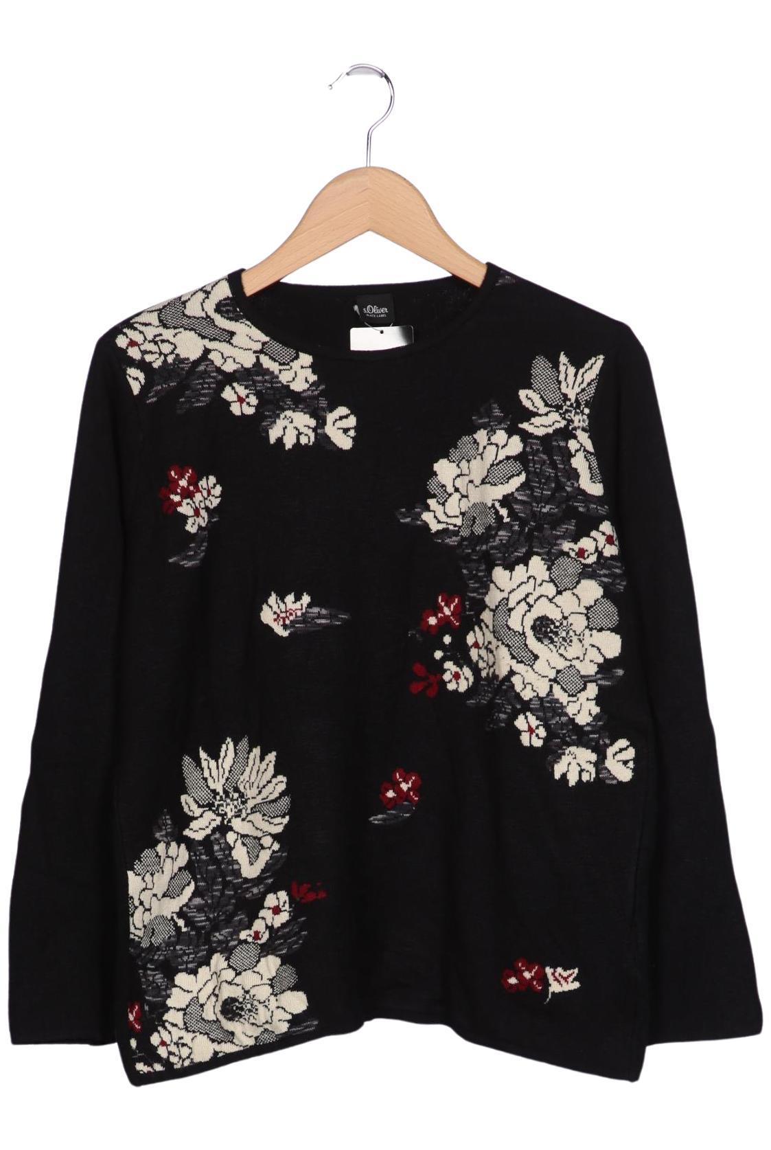 

s.Oliver Damen Pullover, schwarz, Gr. 40