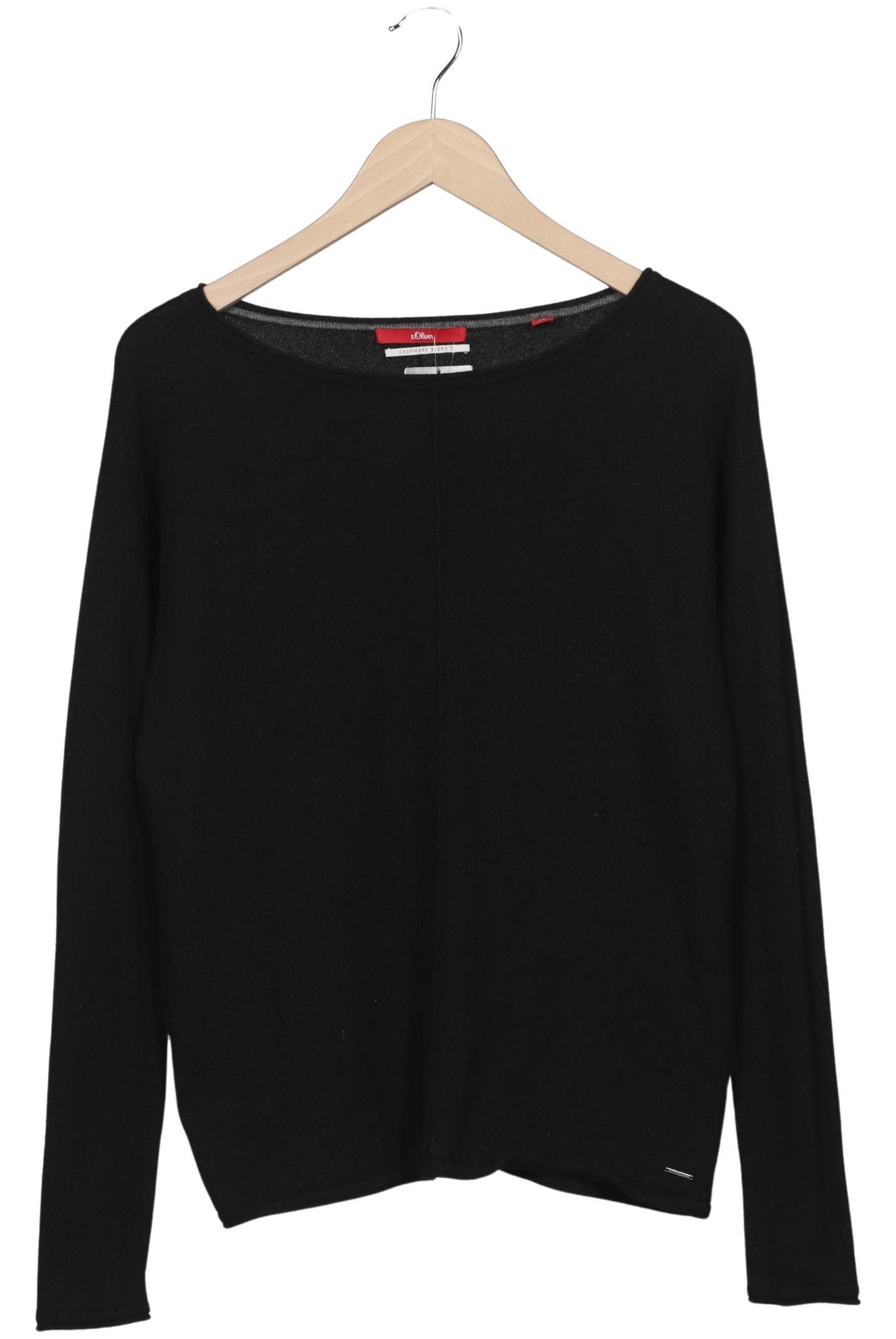 

s.Oliver Damen Pullover, schwarz, Gr. 40