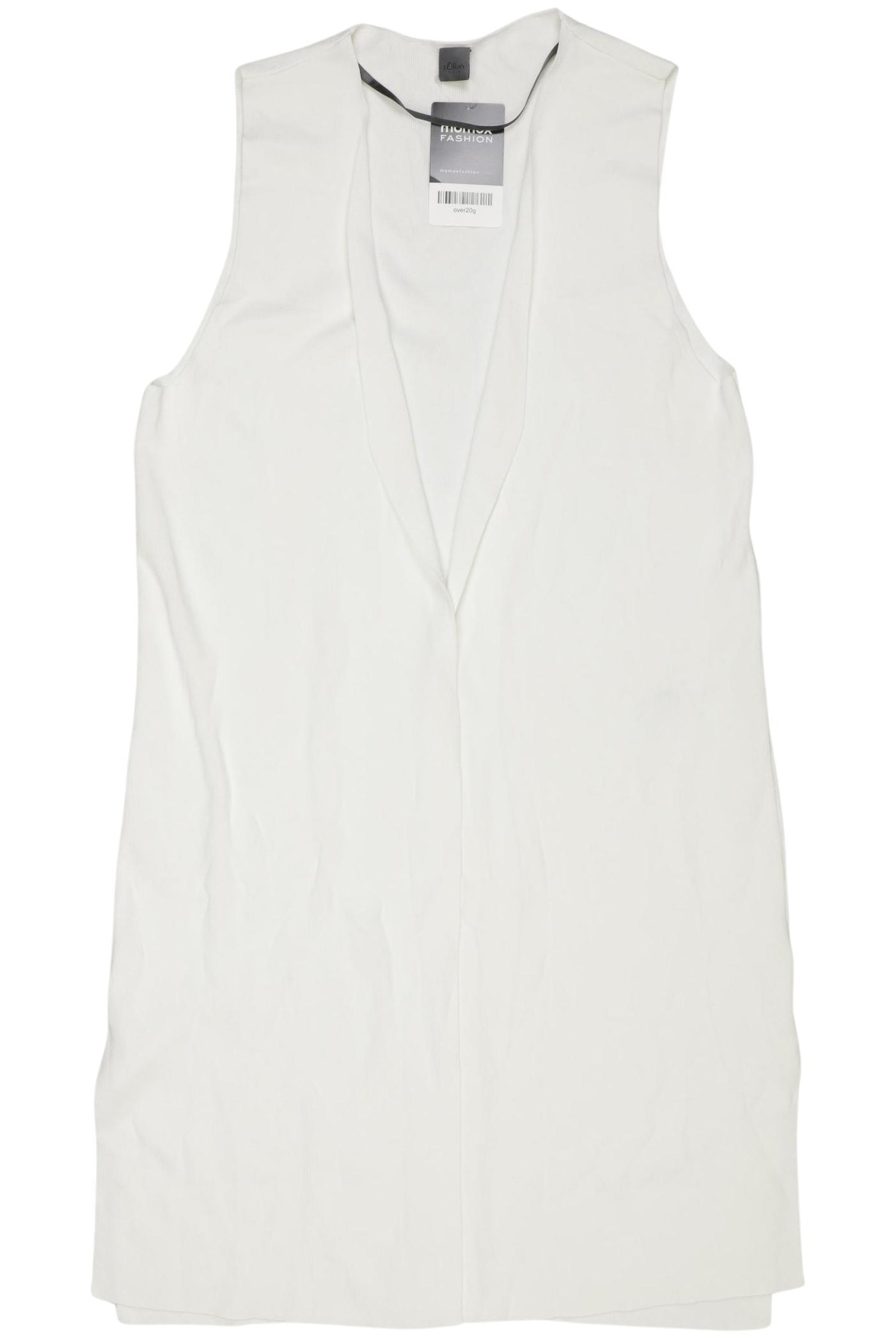 

s.Oliver Damen Weste, weiß, Gr. 38