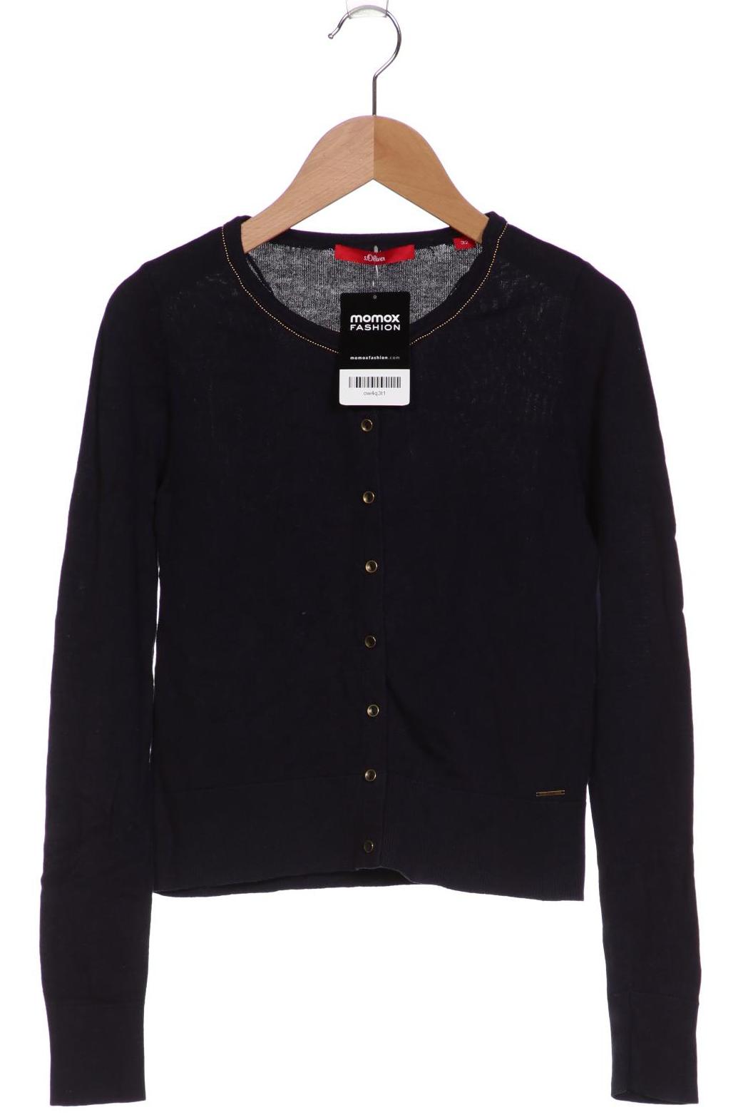 

s.Oliver Damen Strickjacke, marineblau, Gr. 32