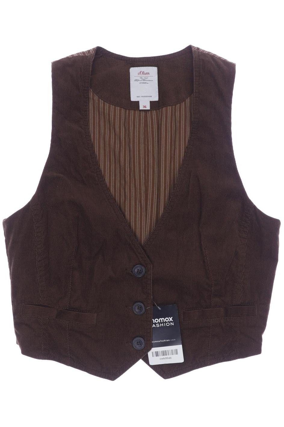 

s.Oliver Damen Weste, braun, Gr. 36