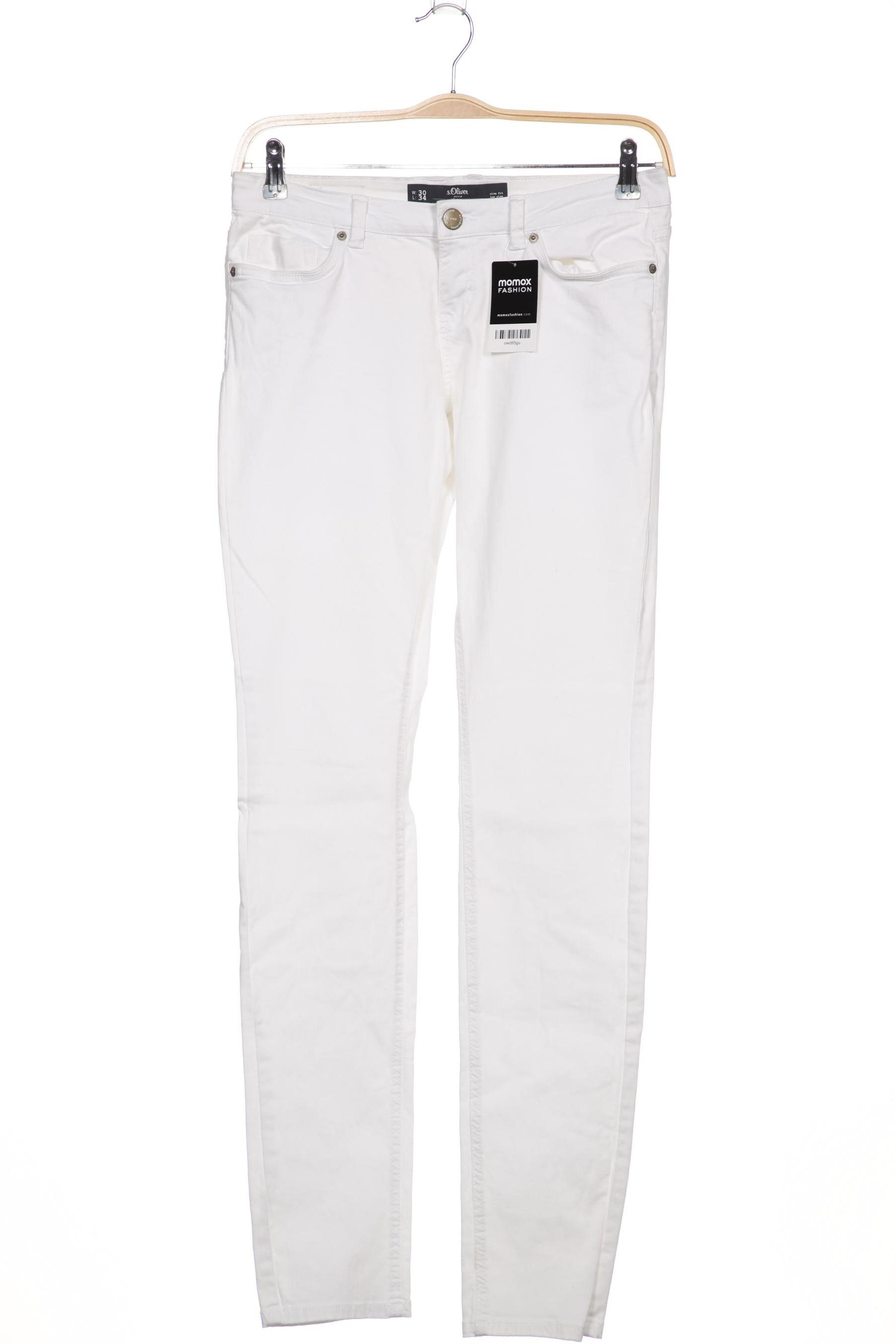 

s.Oliver Damen Jeans, weiß