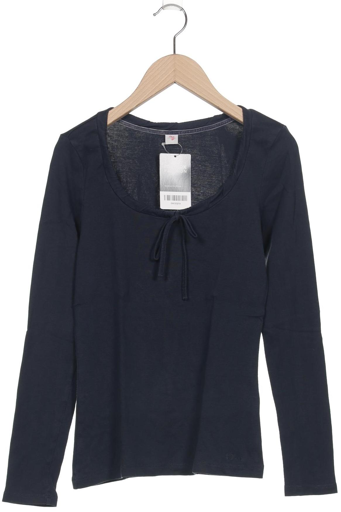 

s.Oliver Damen Langarmshirt, marineblau, Gr. 34