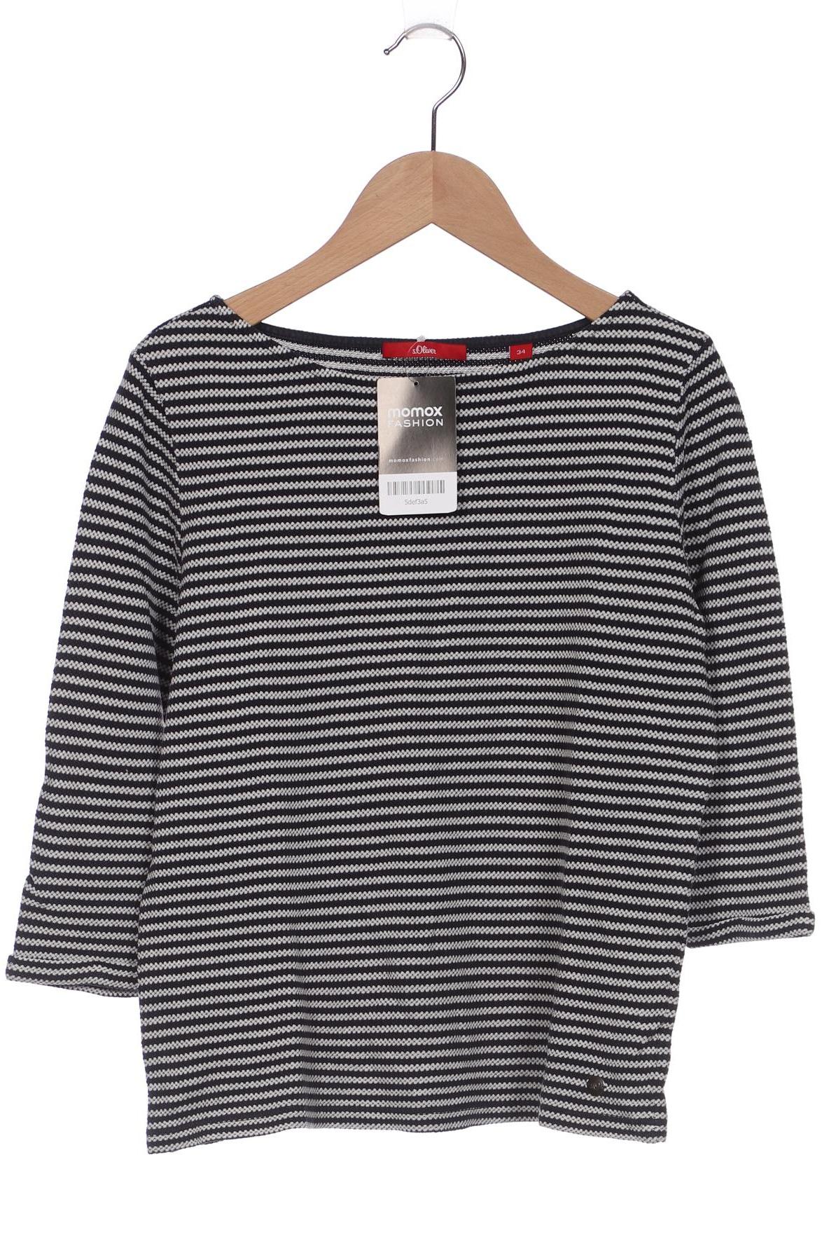 

s.Oliver Damen Langarmshirt, blau, Gr. 34