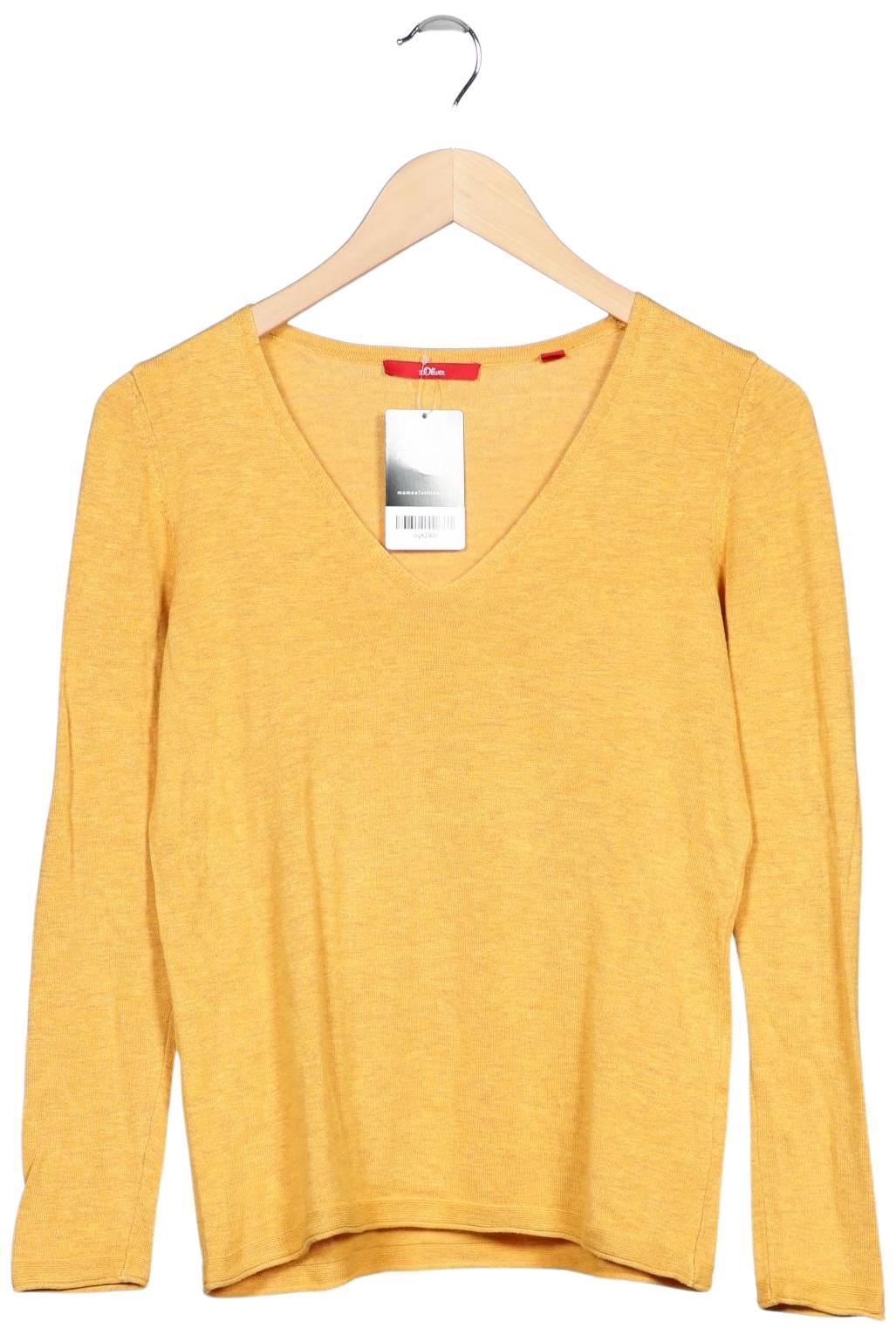 

s.Oliver Damen Pullover, gelb, Gr. 36