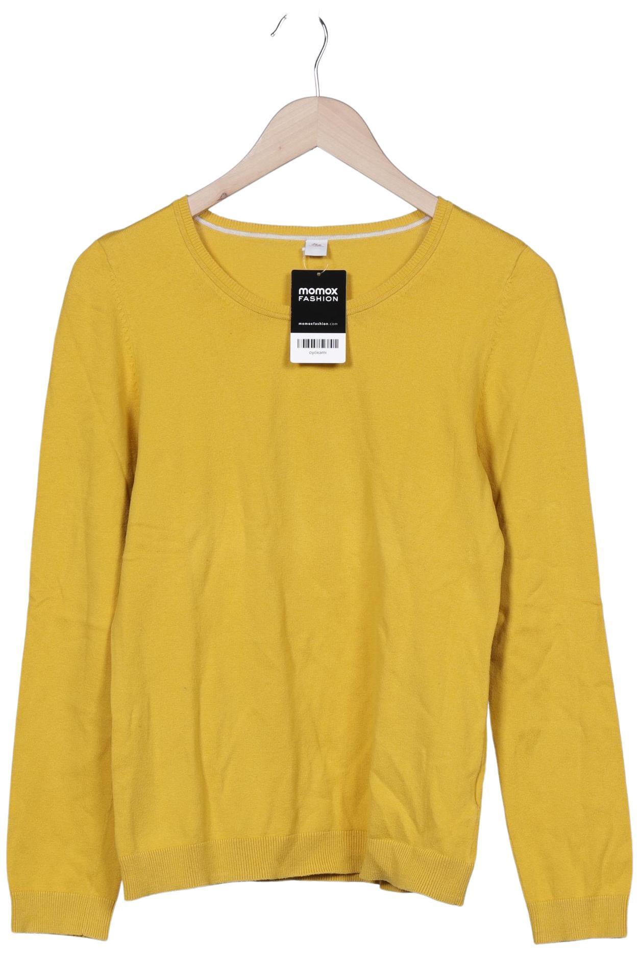 

s.Oliver Damen Pullover, gelb, Gr. 38