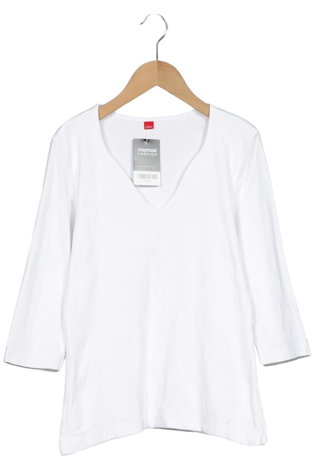 

s.Oliver Damen Langarmshirt, weiß, Gr. 40