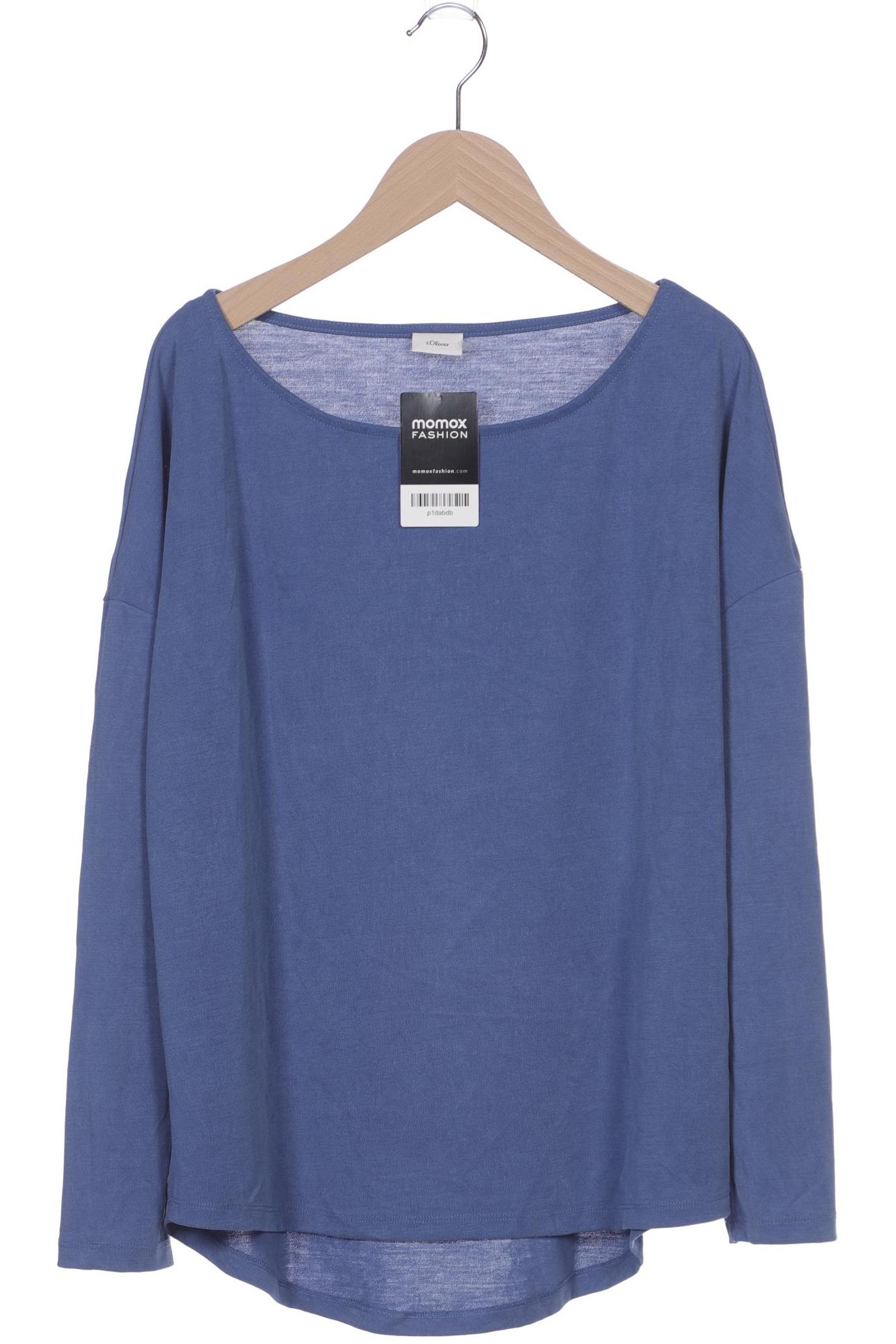 

s.Oliver Damen Langarmshirt, blau, Gr. 38