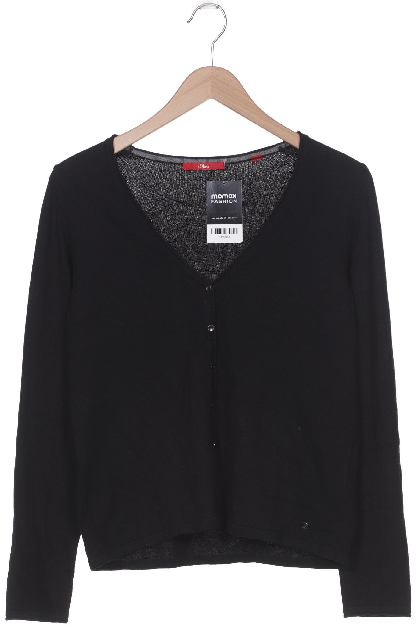 

s.Oliver Damen Strickjacke, schwarz