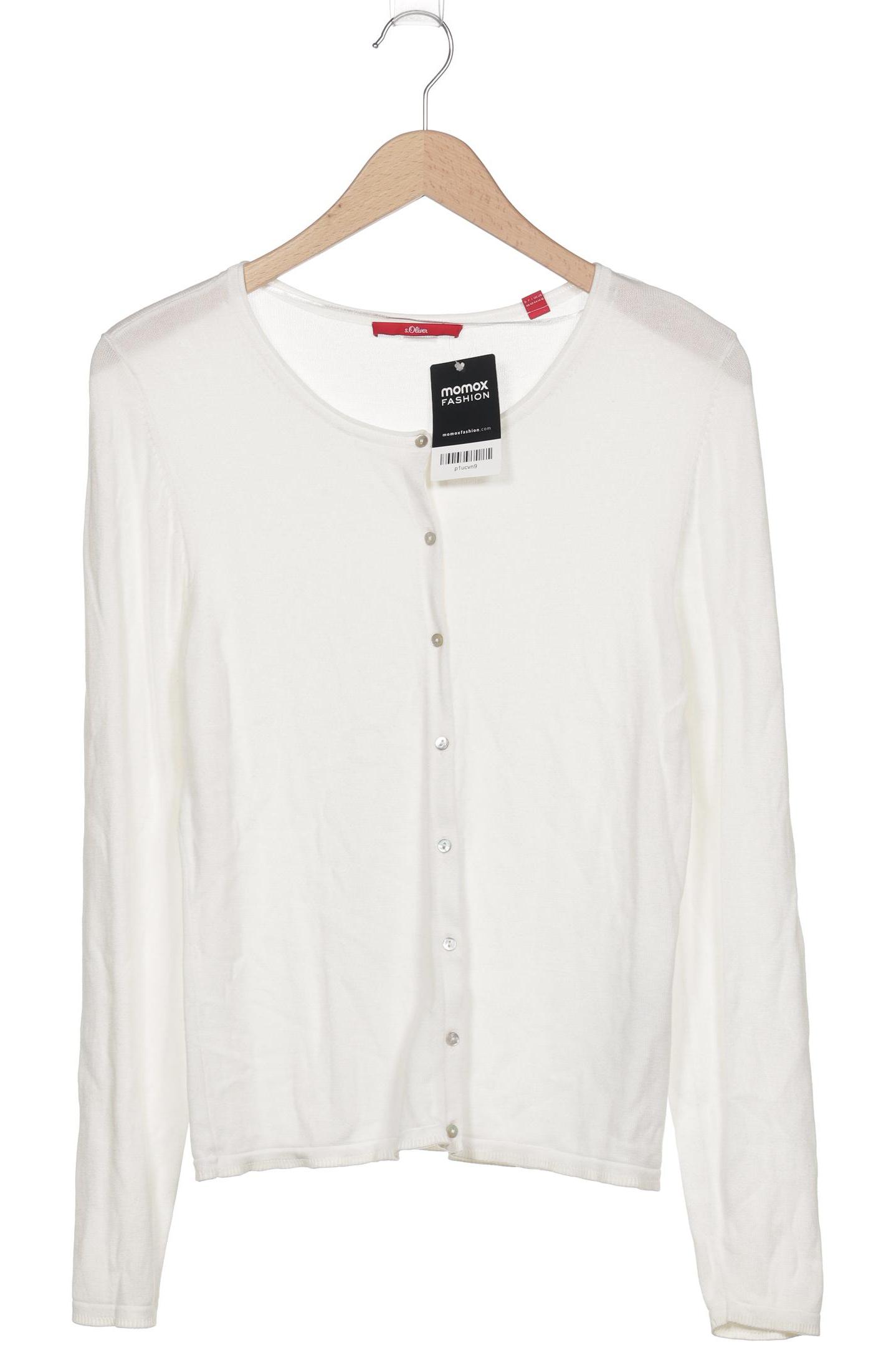 

s.Oliver Damen Strickjacke, cremeweiß, Gr. 40