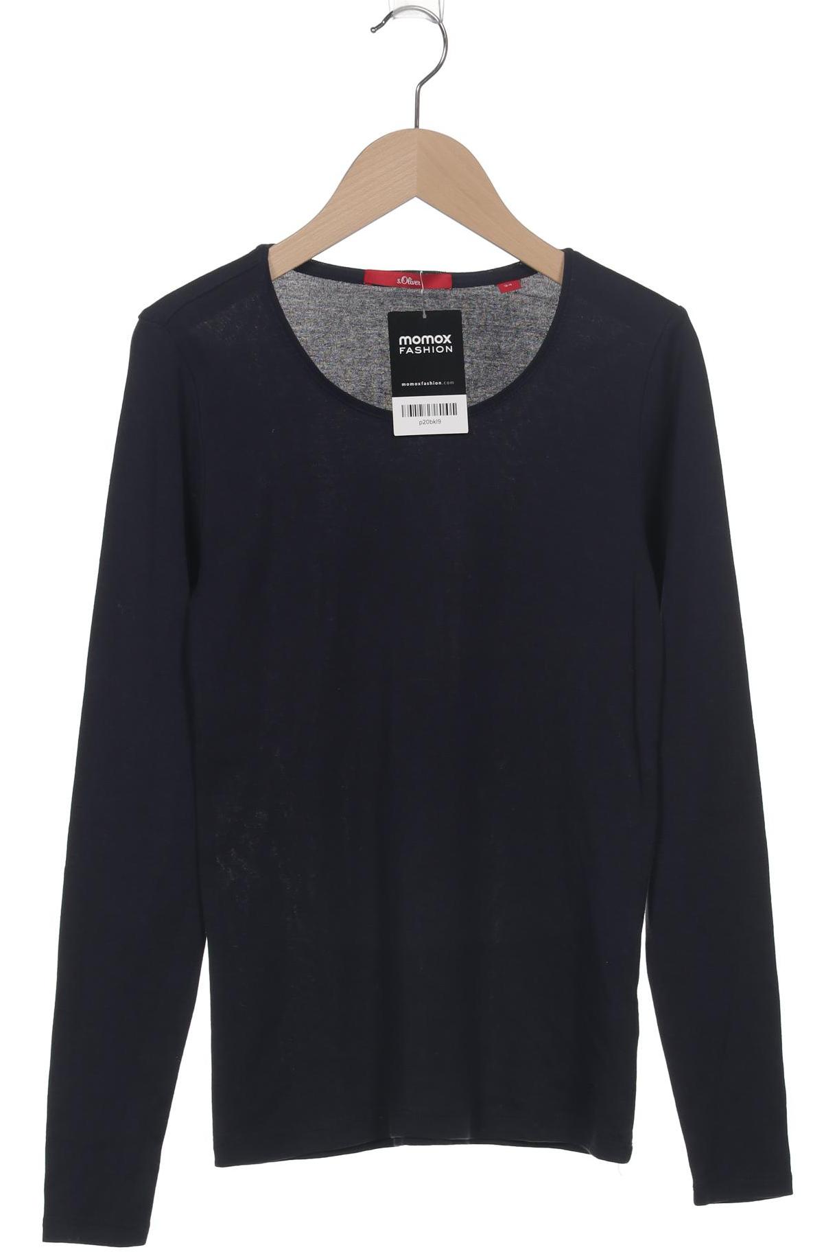 

s.Oliver Damen Langarmshirt, marineblau, Gr. 34