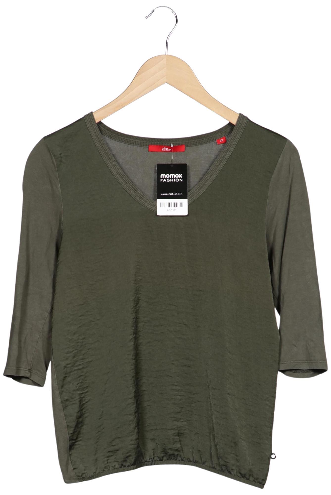 

s.Oliver Damen Langarmshirt, grün, Gr. 32