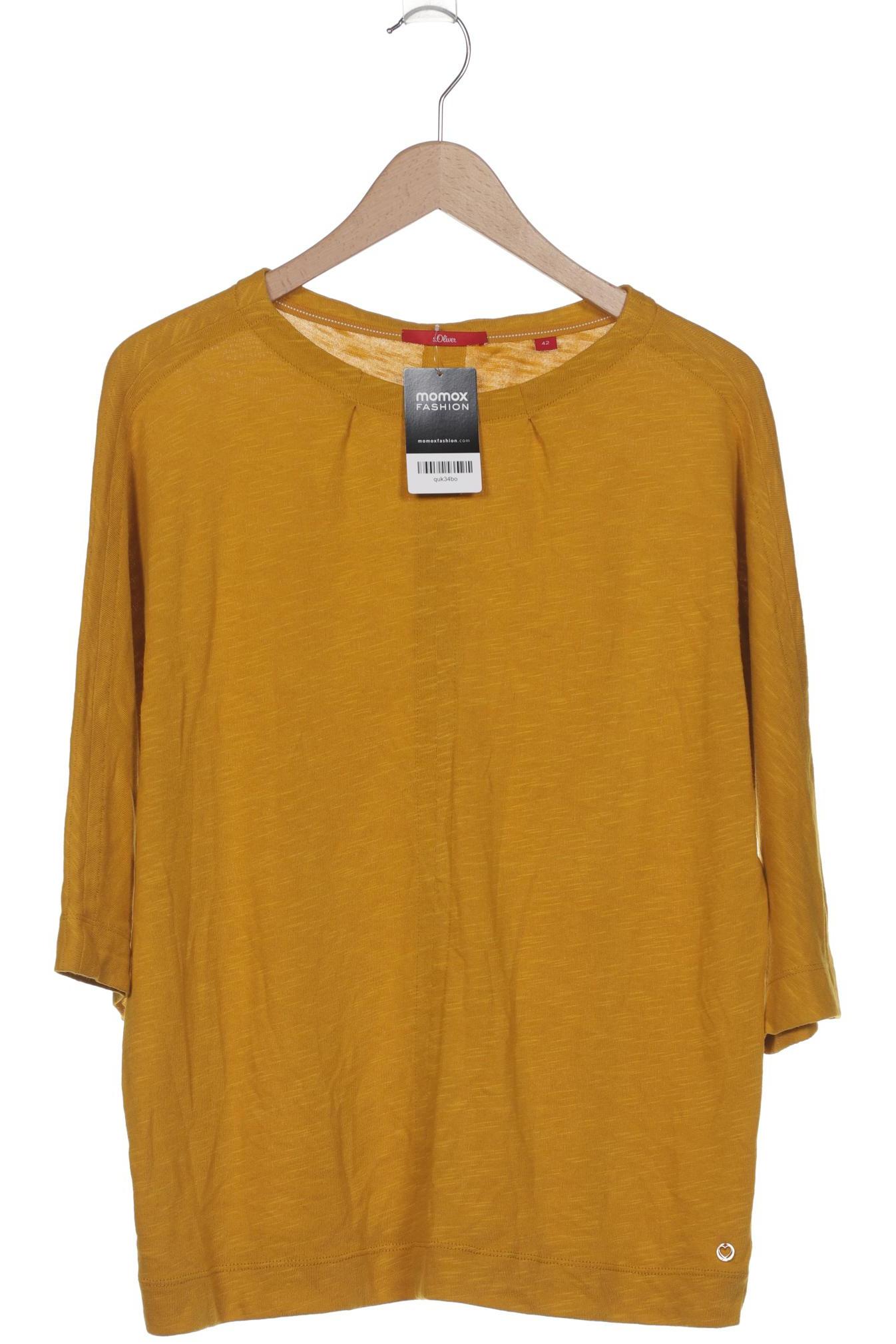 

s.Oliver Damen Langarmshirt, gelb, Gr. 42