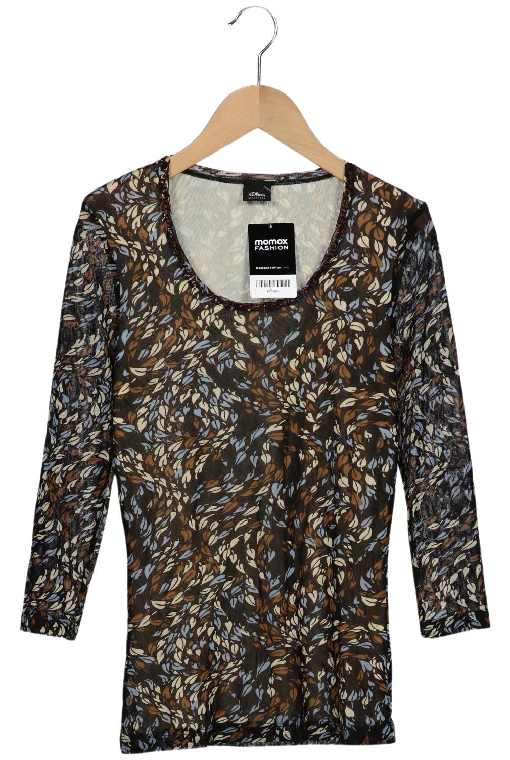 

s.Oliver Damen Langarmshirt, mehrfarbig, Gr. 36