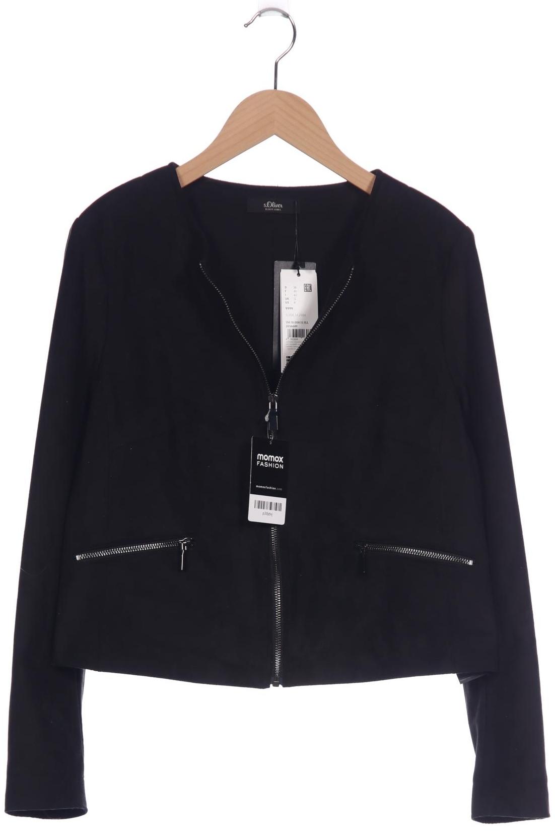 

s.Oliver Damen Jacke, schwarz, Gr. 38