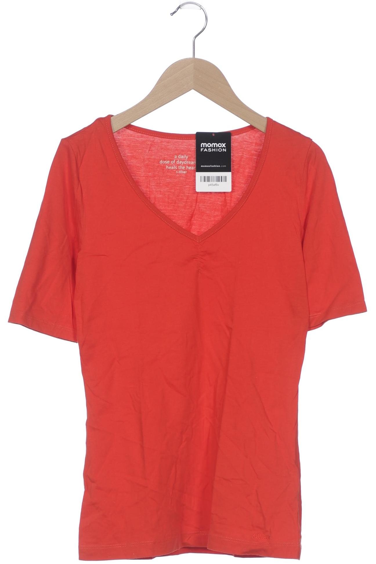 

s.Oliver Damen T-Shirt, rot, Gr. 34