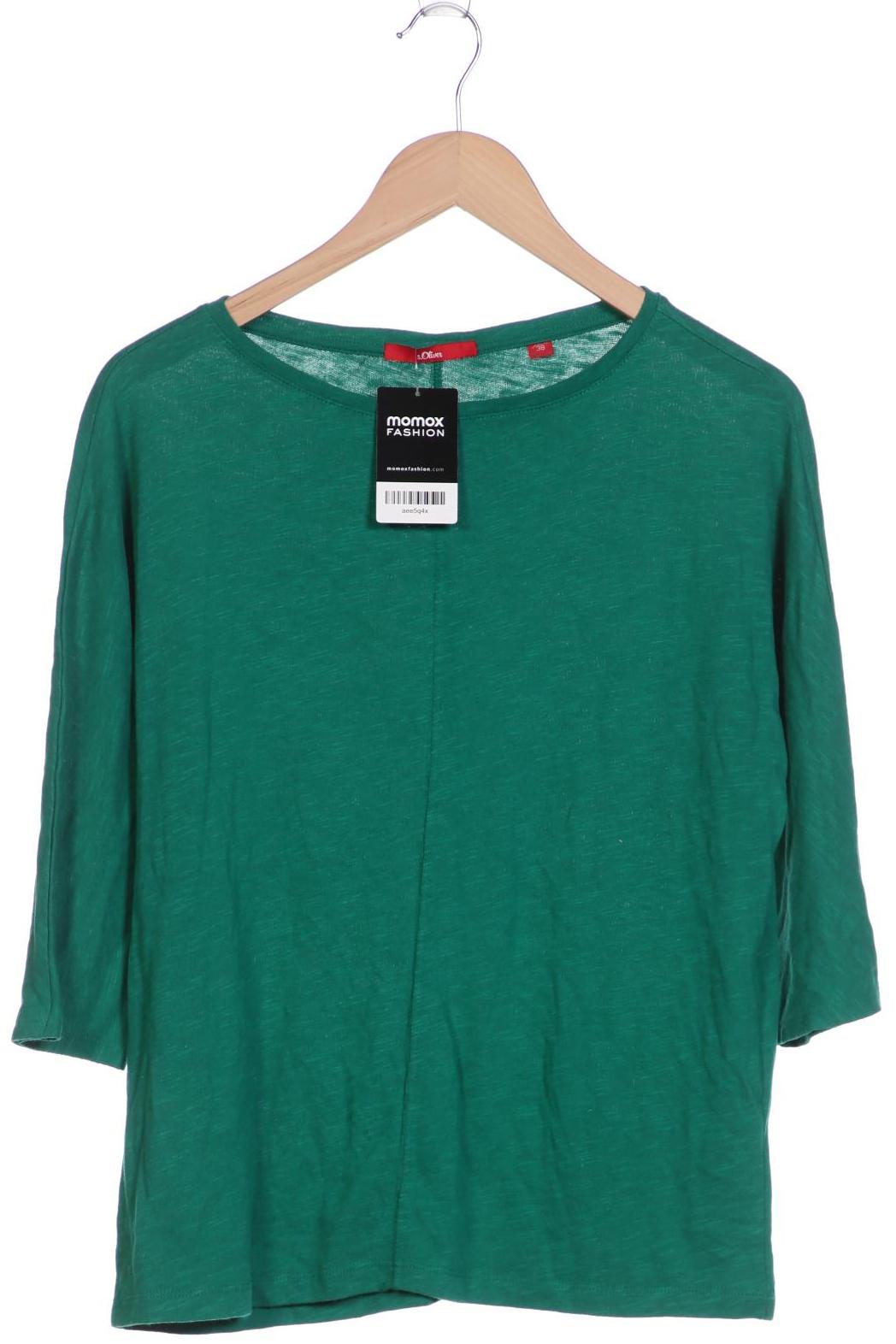 

s.Oliver Damen Langarmshirt, grün, Gr. 38