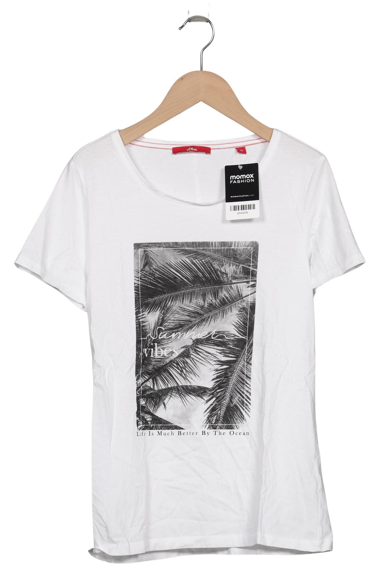 

s.Oliver Damen T-Shirt, weiß, Gr. 40