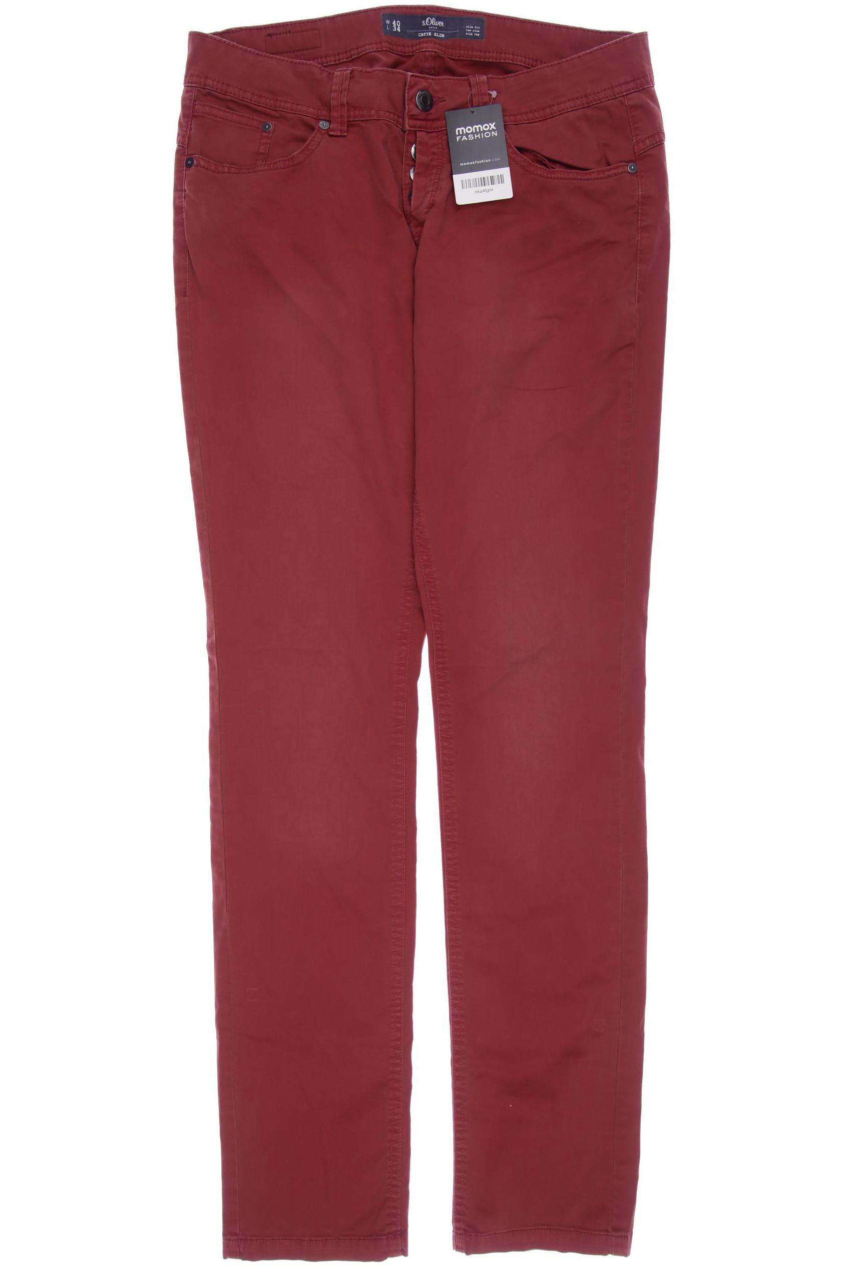 

s.Oliver Damen Stoffhose, bordeaux, Gr. 40