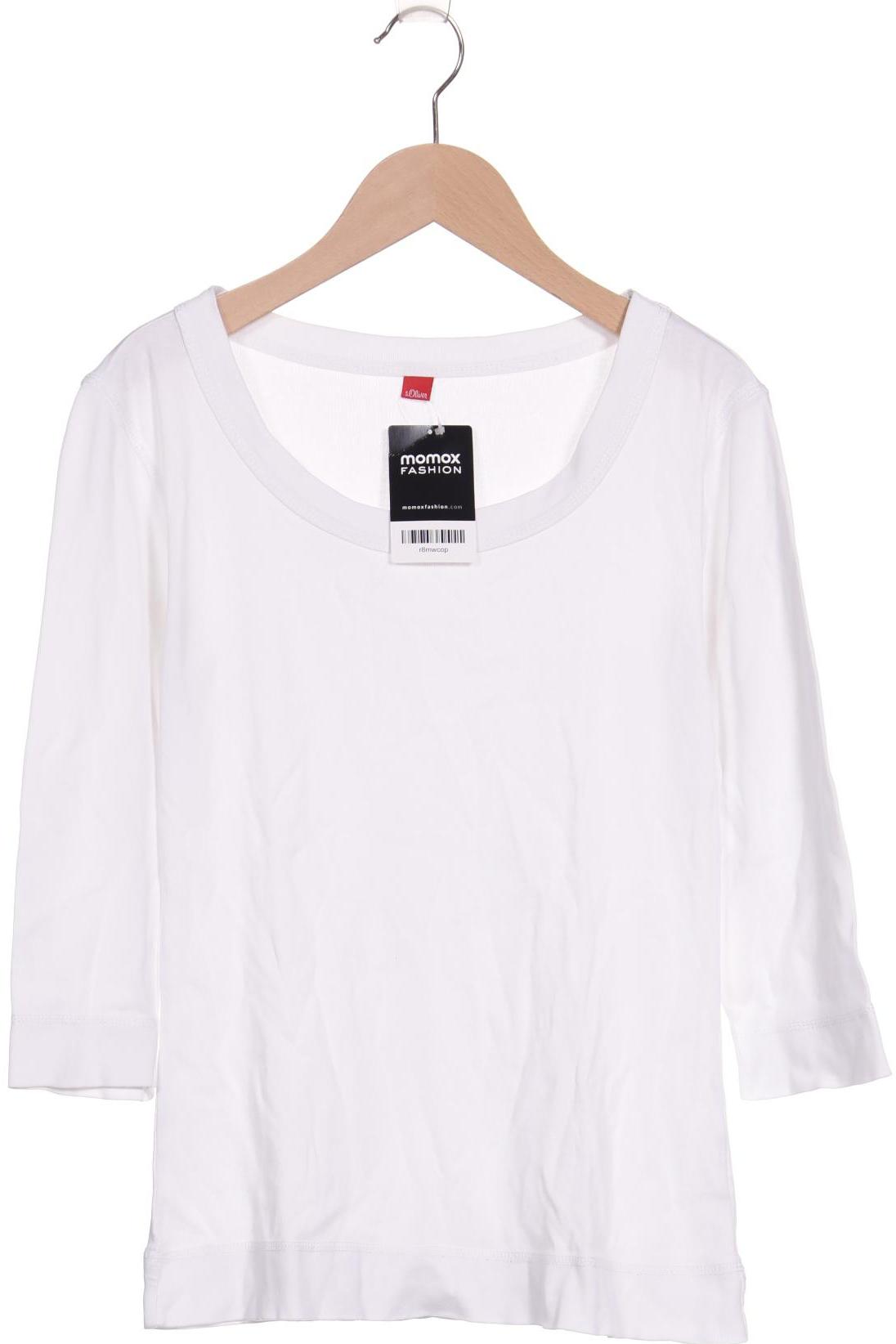 

s.Oliver Damen Langarmshirt, weiß, Gr. 38