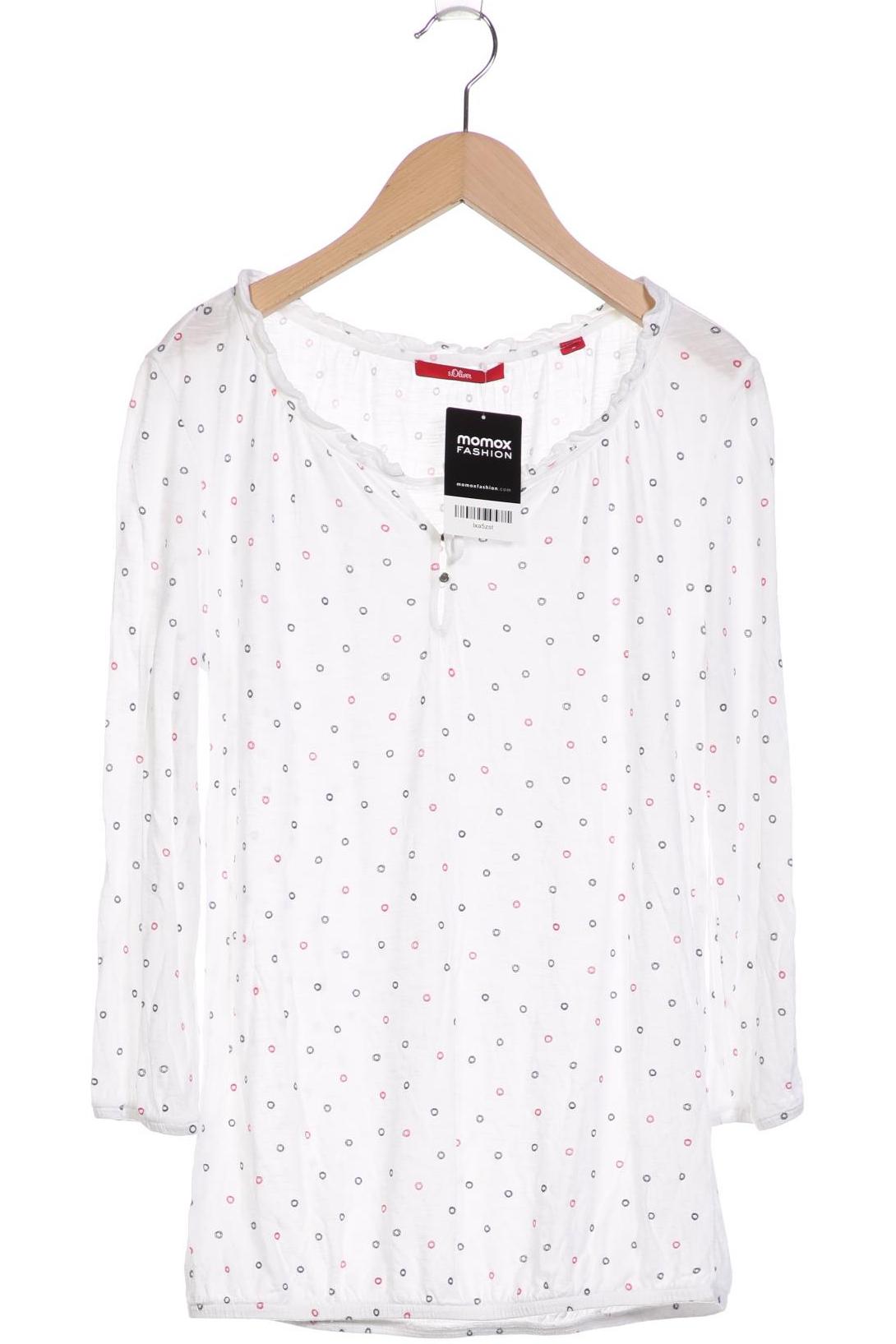 

s.Oliver Damen Langarmshirt, weiß, Gr. 36