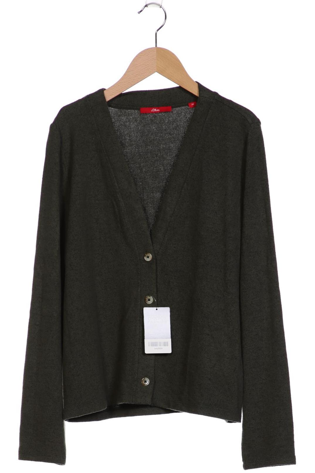 

s.Oliver Damen Strickjacke, grün, Gr. 38