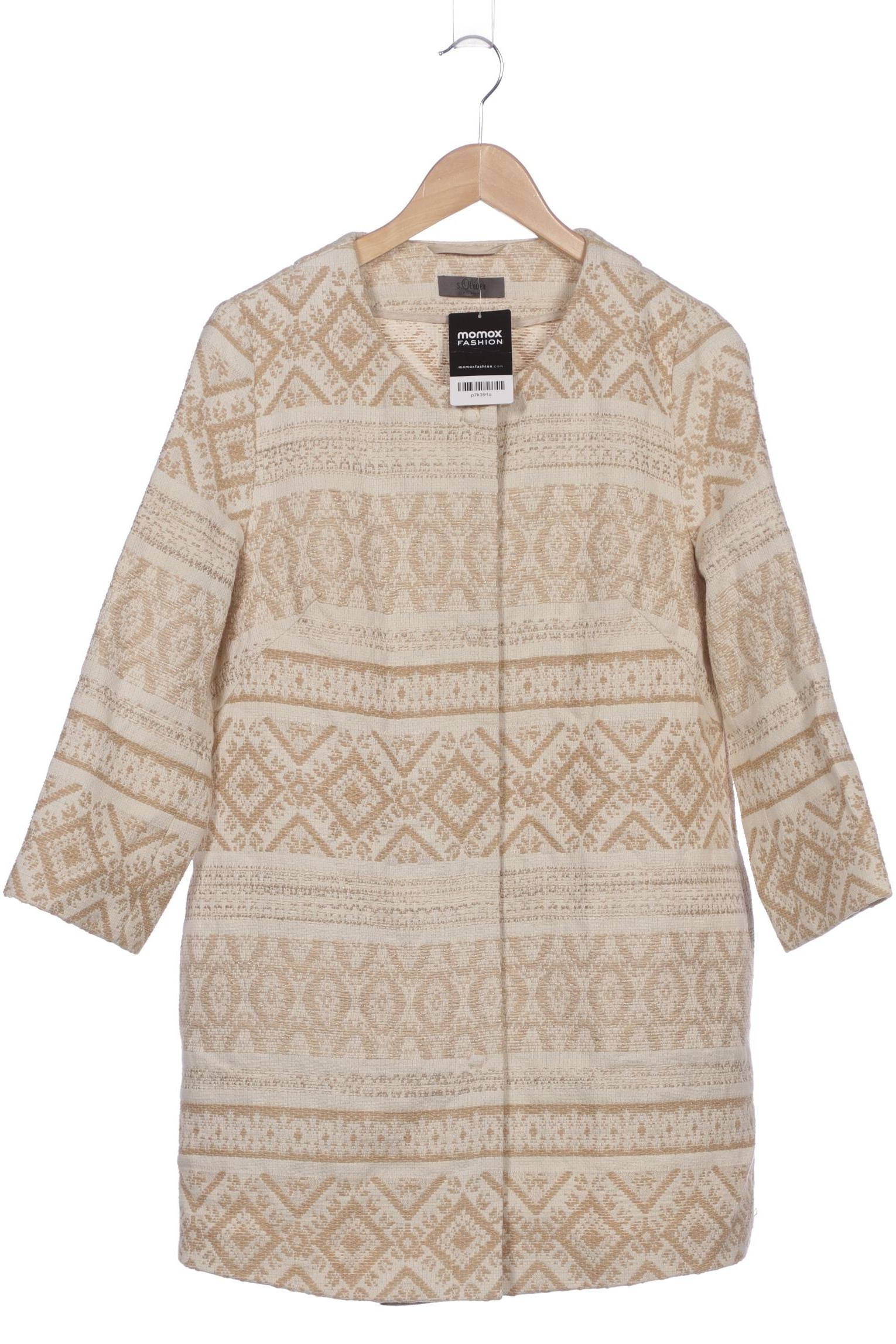 

s.Oliver Damen Mantel, beige, Gr. 38