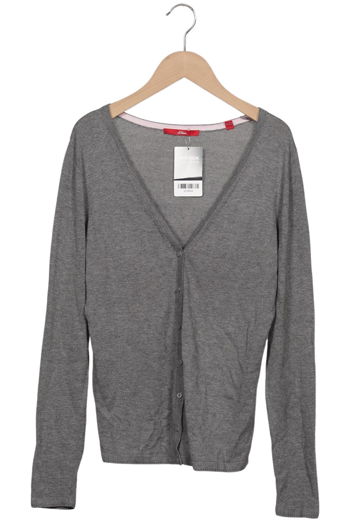 

s.Oliver Damen Strickjacke, grau, Gr. 38