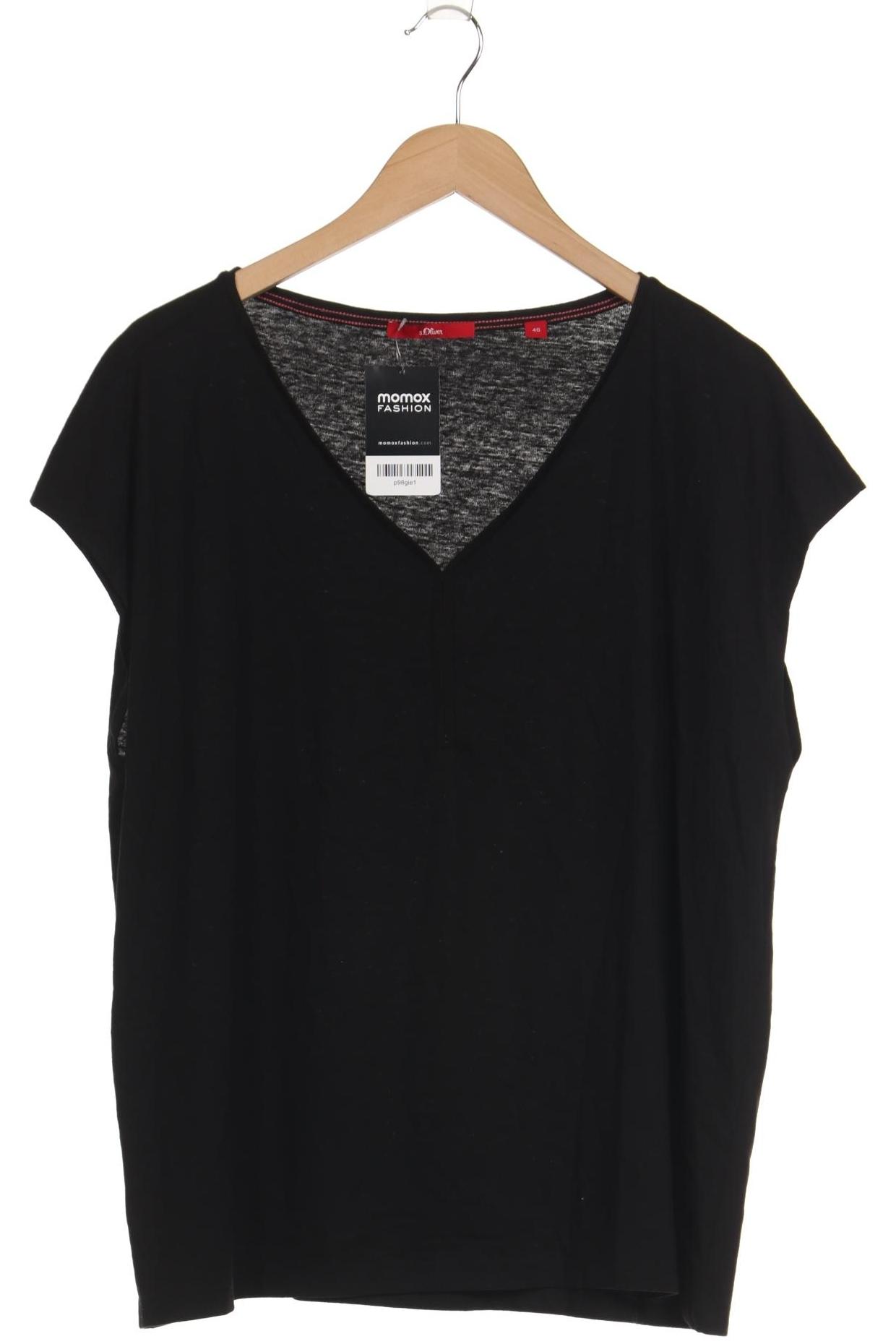 

s.Oliver Damen T-Shirt, schwarz, Gr. 46