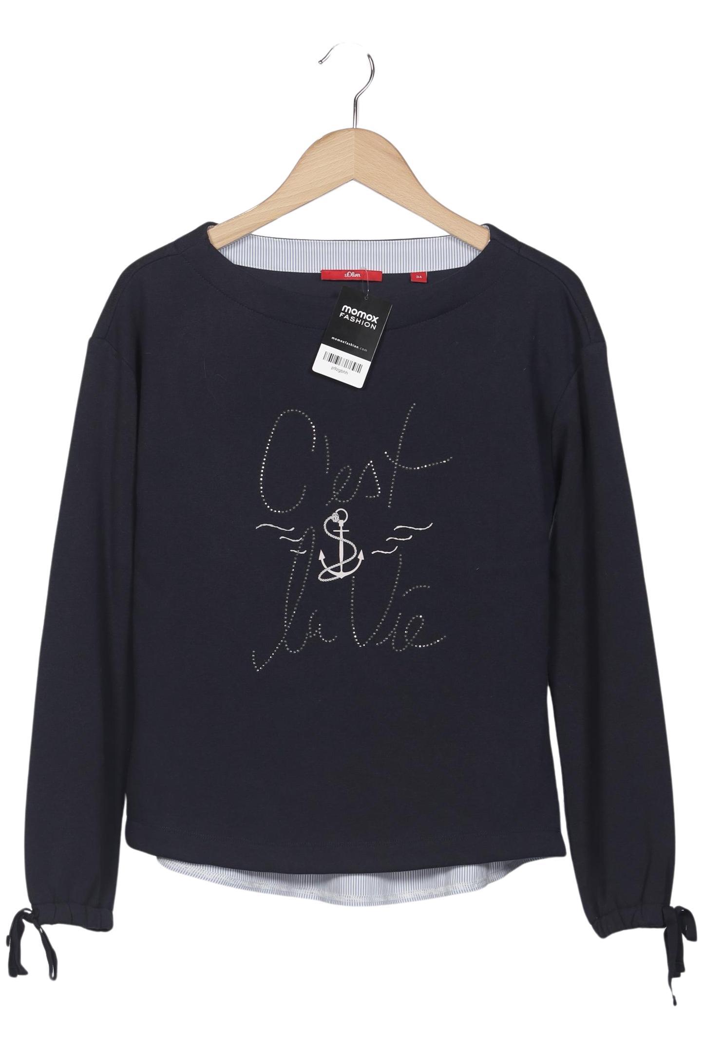 

s.Oliver Damen Sweatshirt, marineblau, Gr. 34