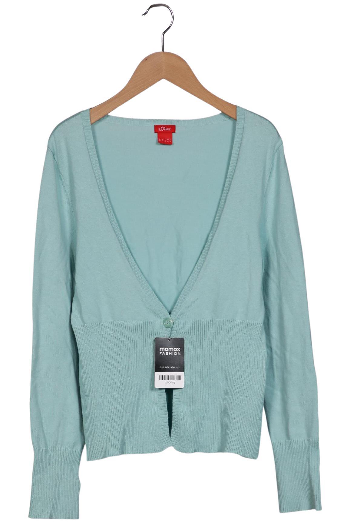 

s.Oliver Damen Strickjacke, hellblau, Gr. 38