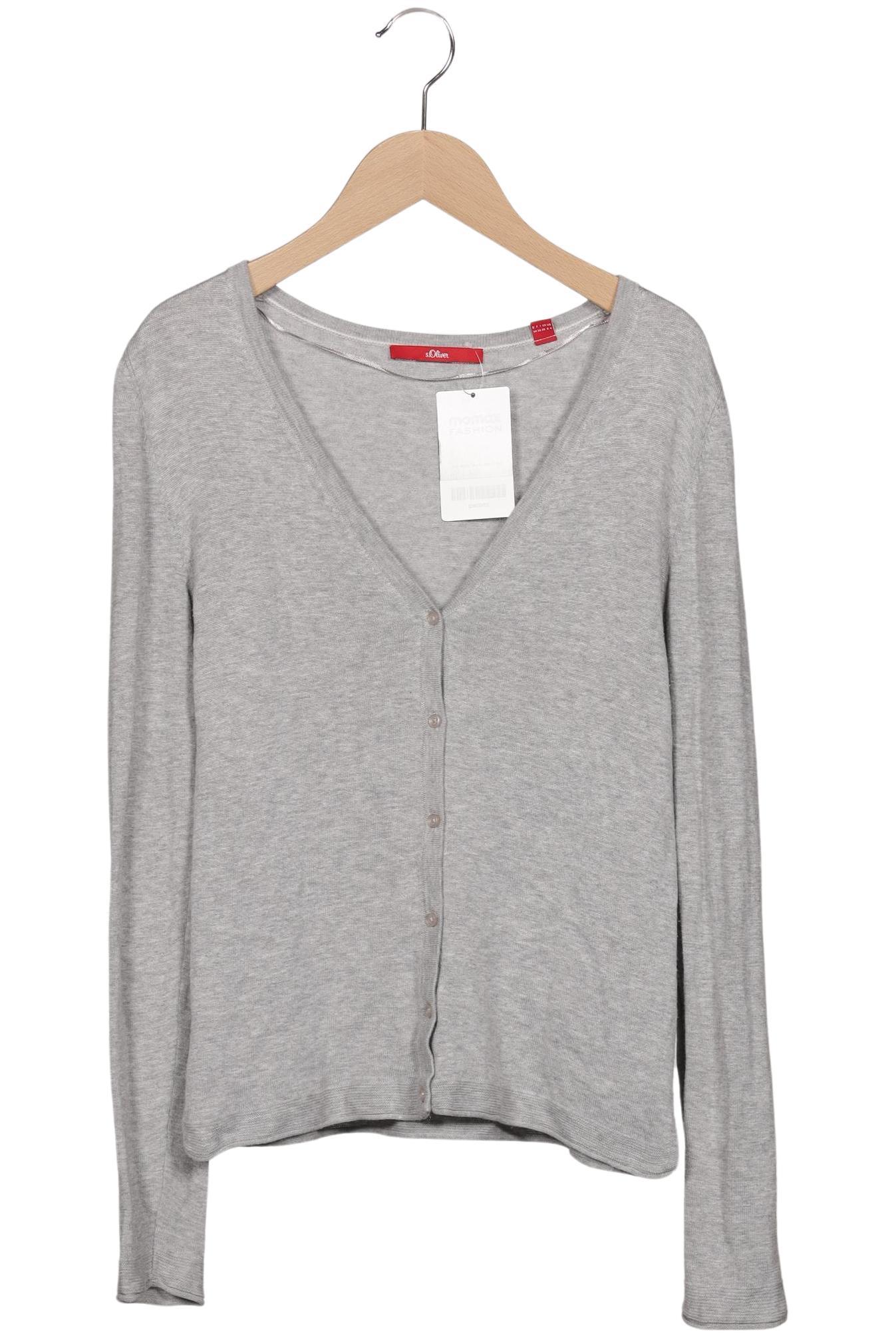 

s.Oliver Damen Strickjacke, grau, Gr. 34