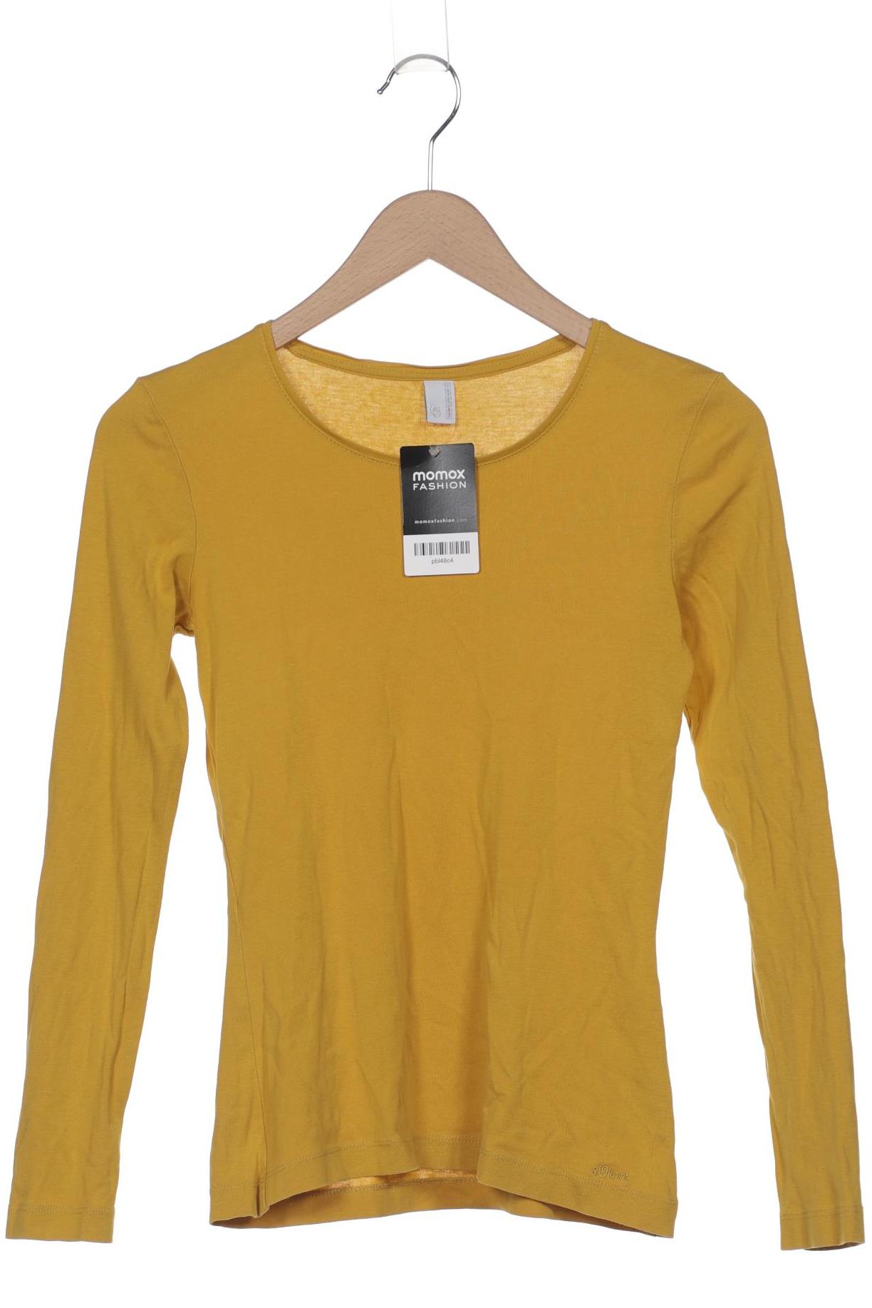 

s.Oliver Damen Langarmshirt, gelb, Gr. 36