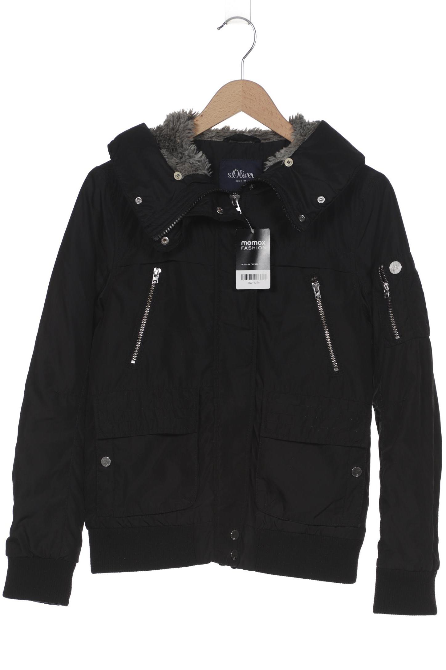 

s.Oliver Damen Jacke, schwarz, Gr. 38