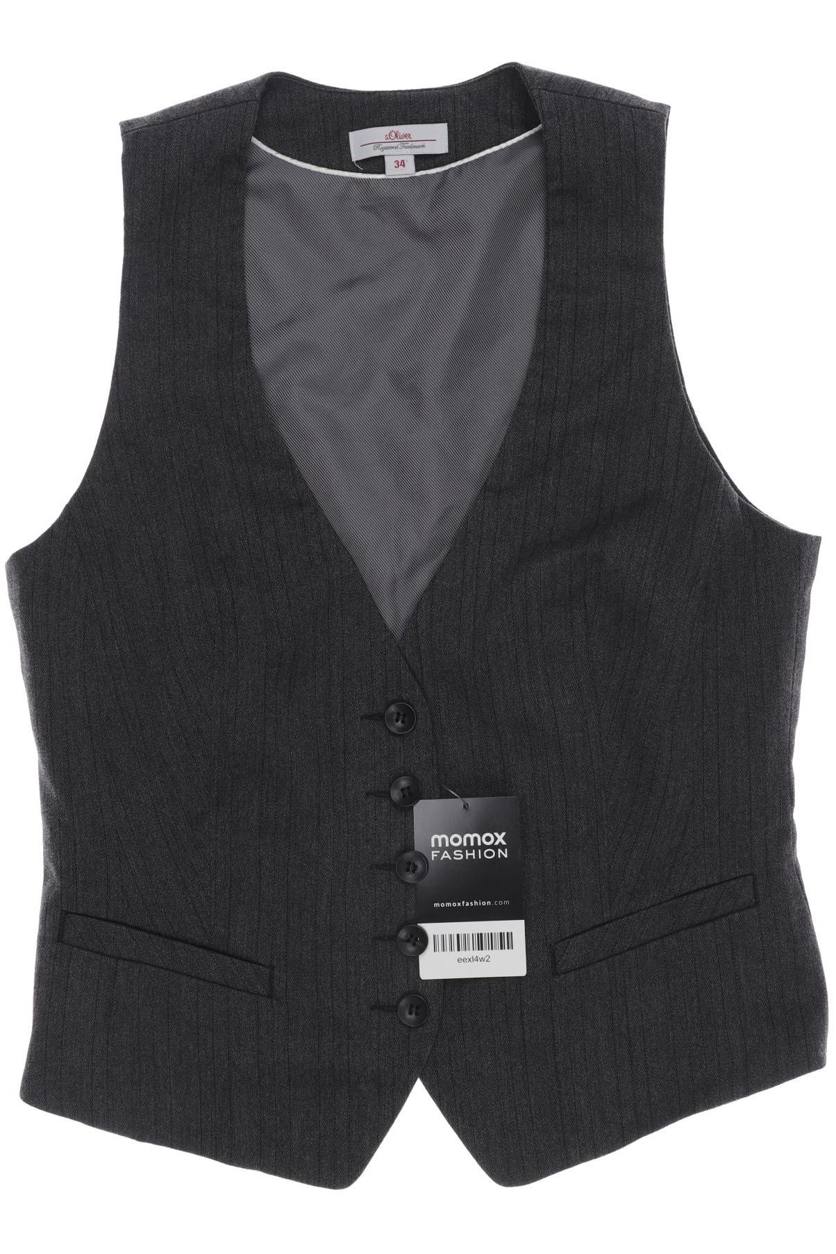 

s.Oliver Damen Weste, grau, Gr. 34
