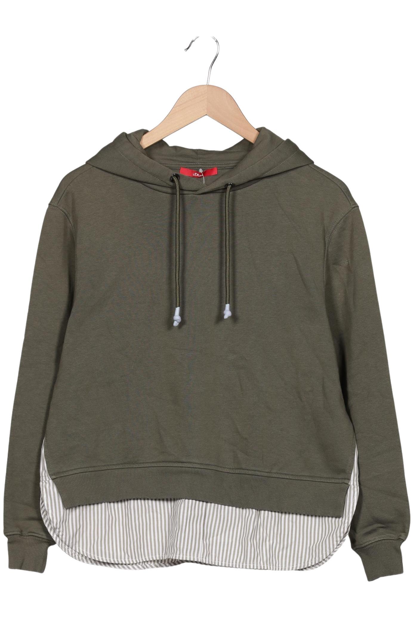 

s.Oliver Damen Kapuzenpullover, grün, Gr. 36