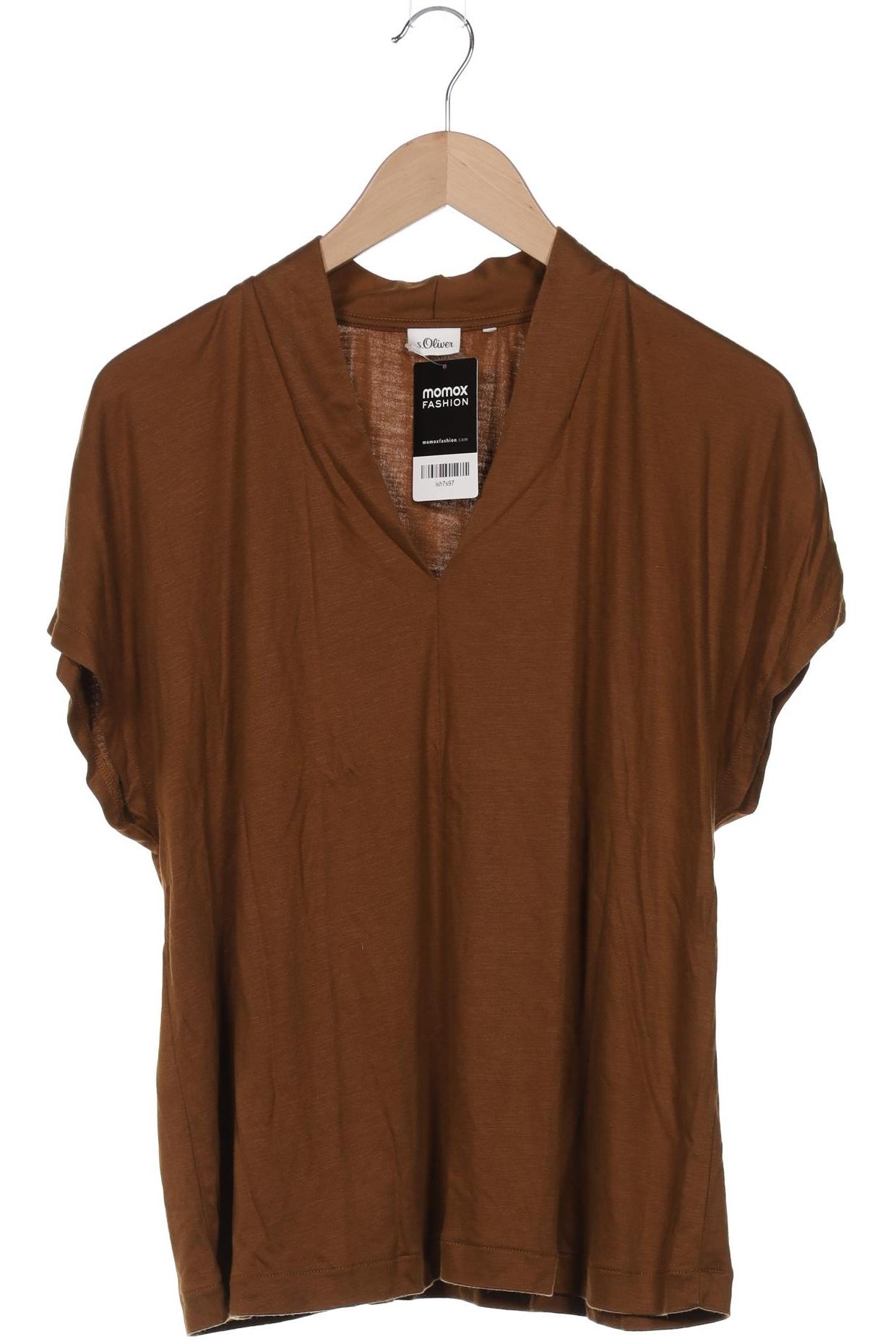 

s.Oliver Damen T-Shirt, braun, Gr. 46