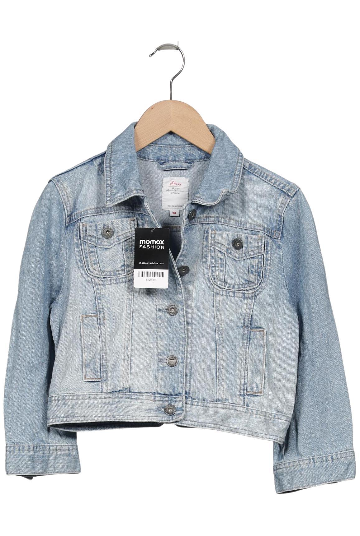 

s.Oliver Damen Jacke, hellblau, Gr. 34