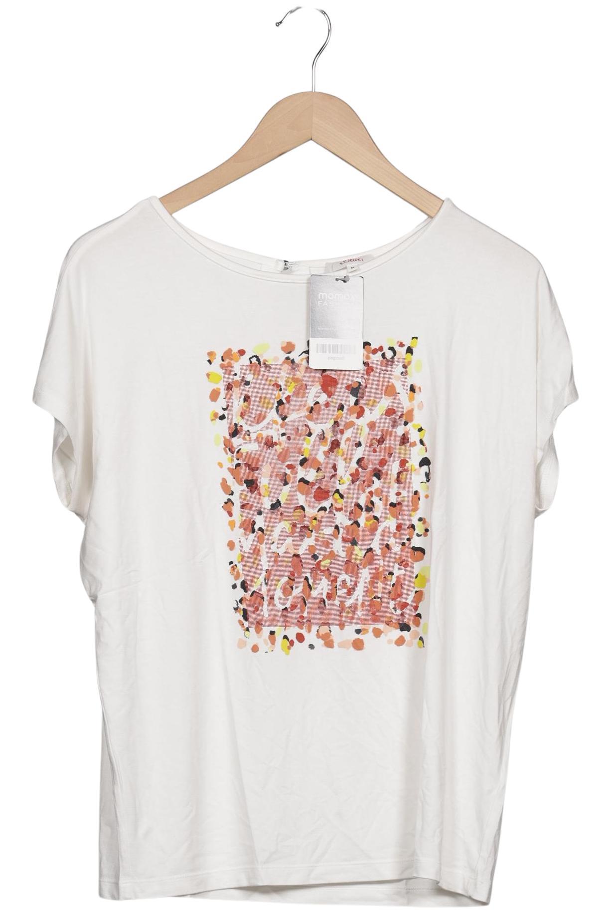 

s.Oliver Damen T-Shirt, weiß, Gr. 38